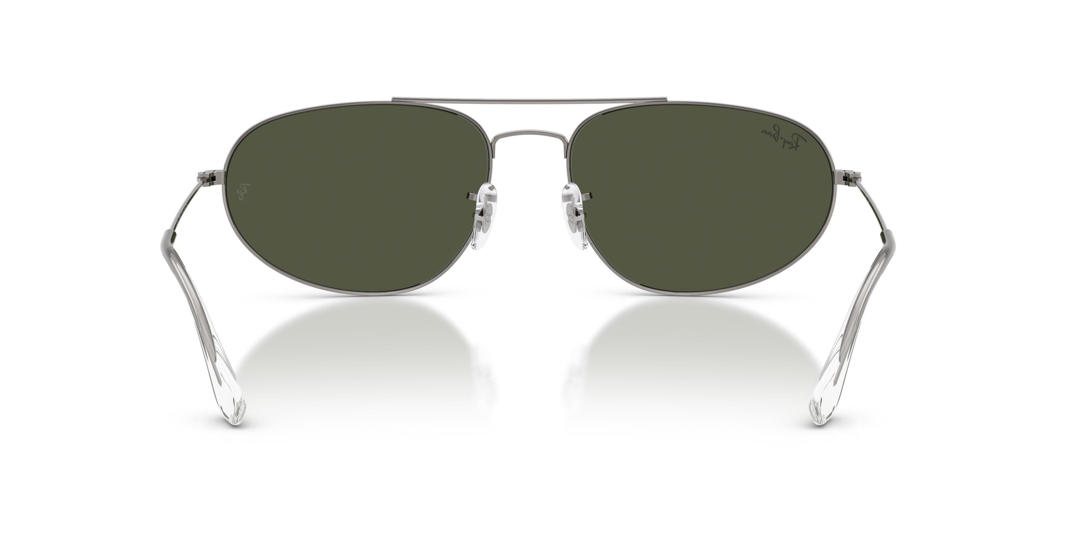 Ray-Ban RB3945 Green Sunglasses &ndash; Gunmetal - GREY/GREEN Thumbnail View 3