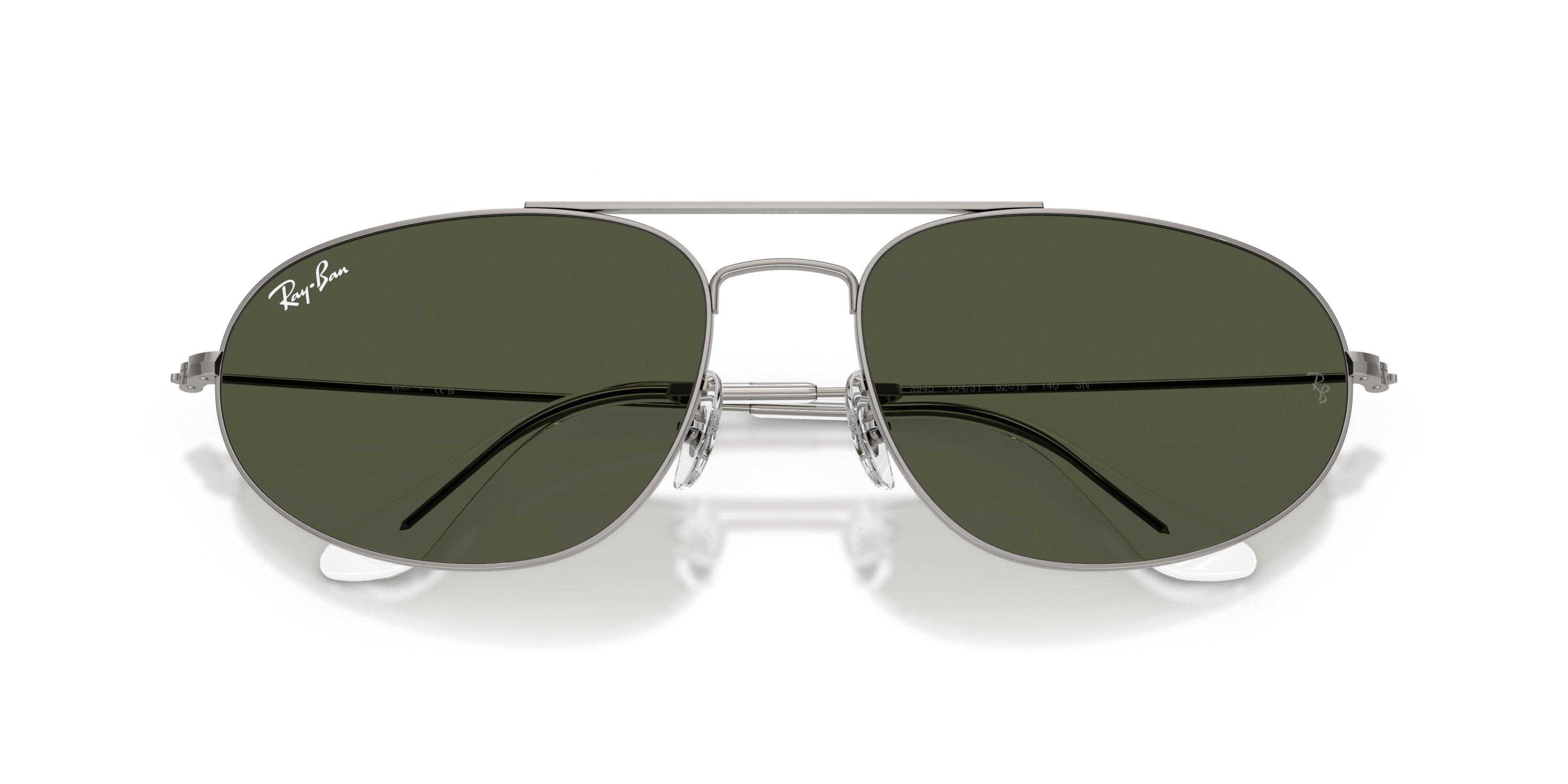 Ray-Ban RB3945 Green Sunglasses &ndash; Gunmetal - GREY/GREEN Thumbnail View 6