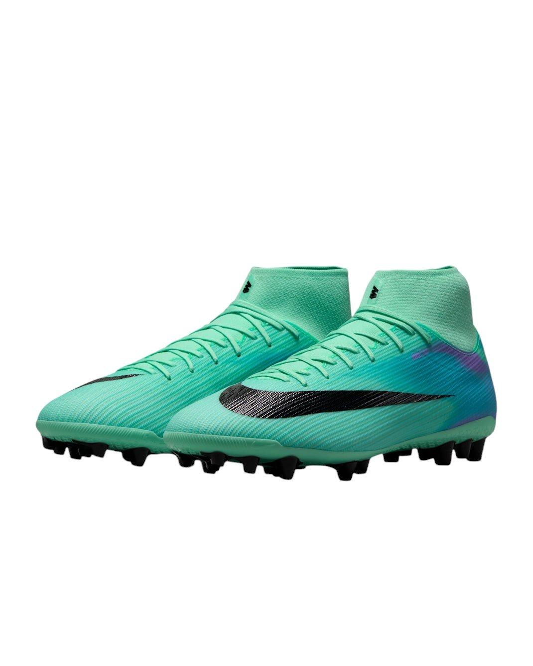 Nike Mercurial Superfly 11 Academy AG "Green Glow/Fuchsia/Lagoon Pulse/Black" Men's Soccer Cleat - GREEN/FUCHSIA/LAGOON/BLACK