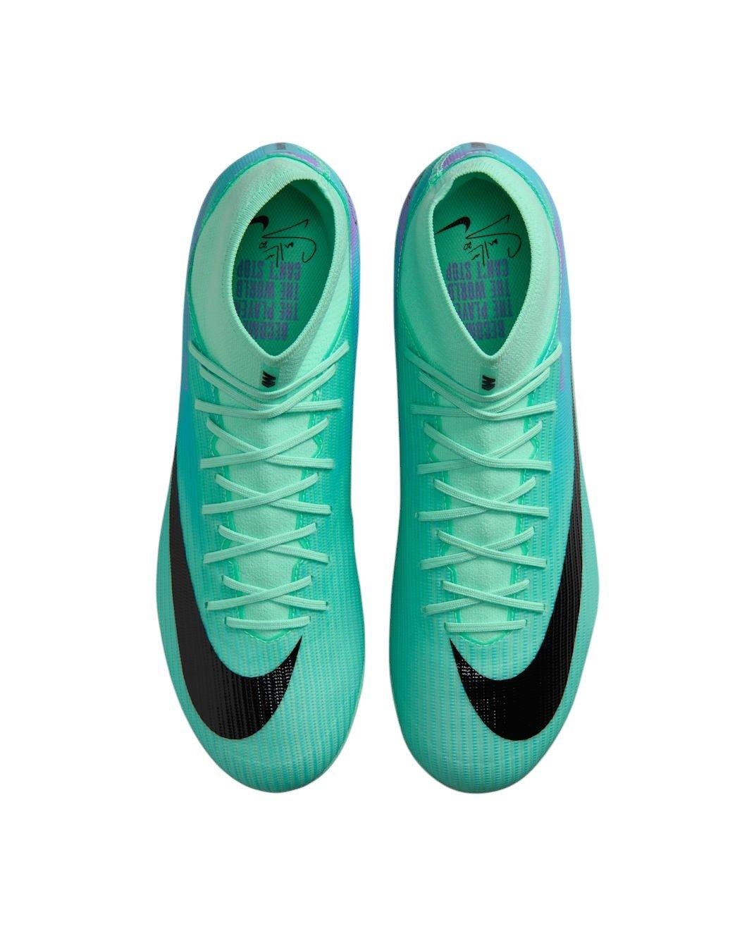 Nike Mercurial Superfly 11 Academy AG "Green Glow/Fuchsia/Lagoon Pulse/Black" Men's Soccer Cleat - GREEN/FUCHSIA/LAGOON/BLACK