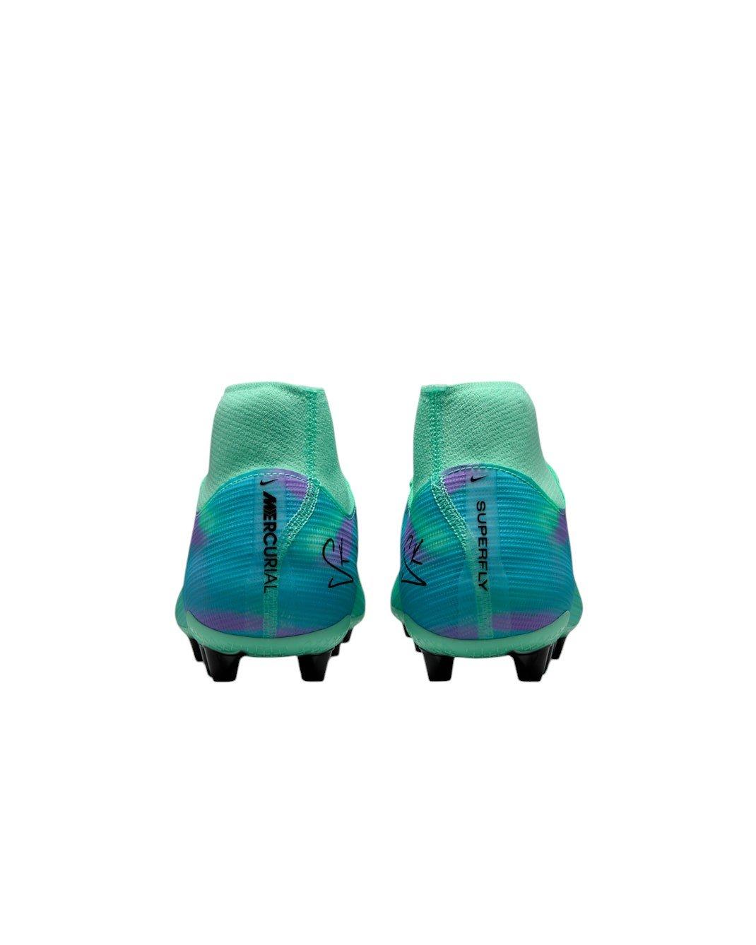 Nike Mercurial Superfly 11 Academy AG "Green Glow/Fuchsia/Lagoon Pulse/Black" Men's Soccer Cleat - GREEN/FUCHSIA/LAGOON/BLACK