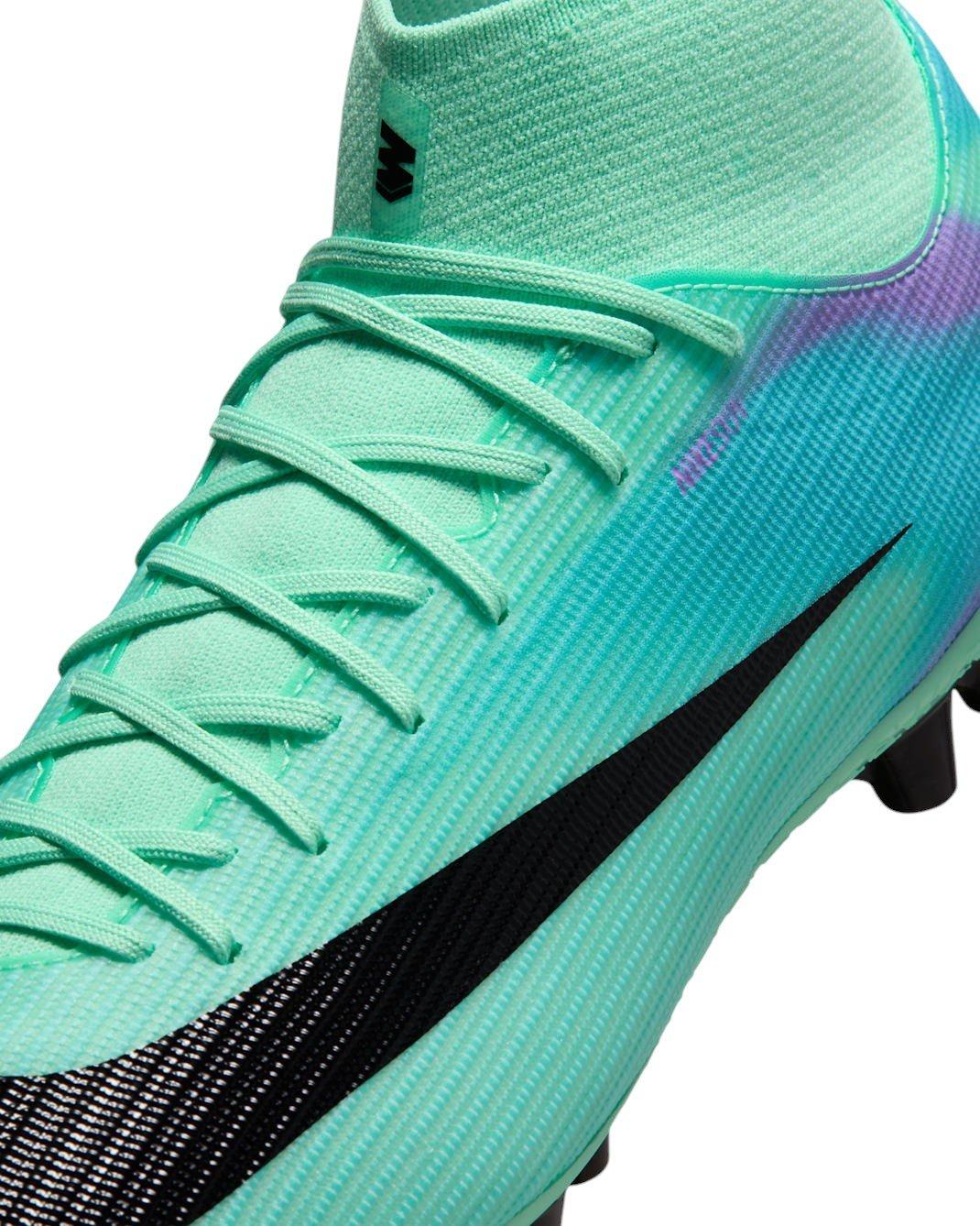 Nike Mercurial Superfly 11 Academy AG "Green Glow/Fuchsia/Lagoon Pulse/Black" Men's Soccer Cleat - GREEN/FUCHSIA/LAGOON/BLACK