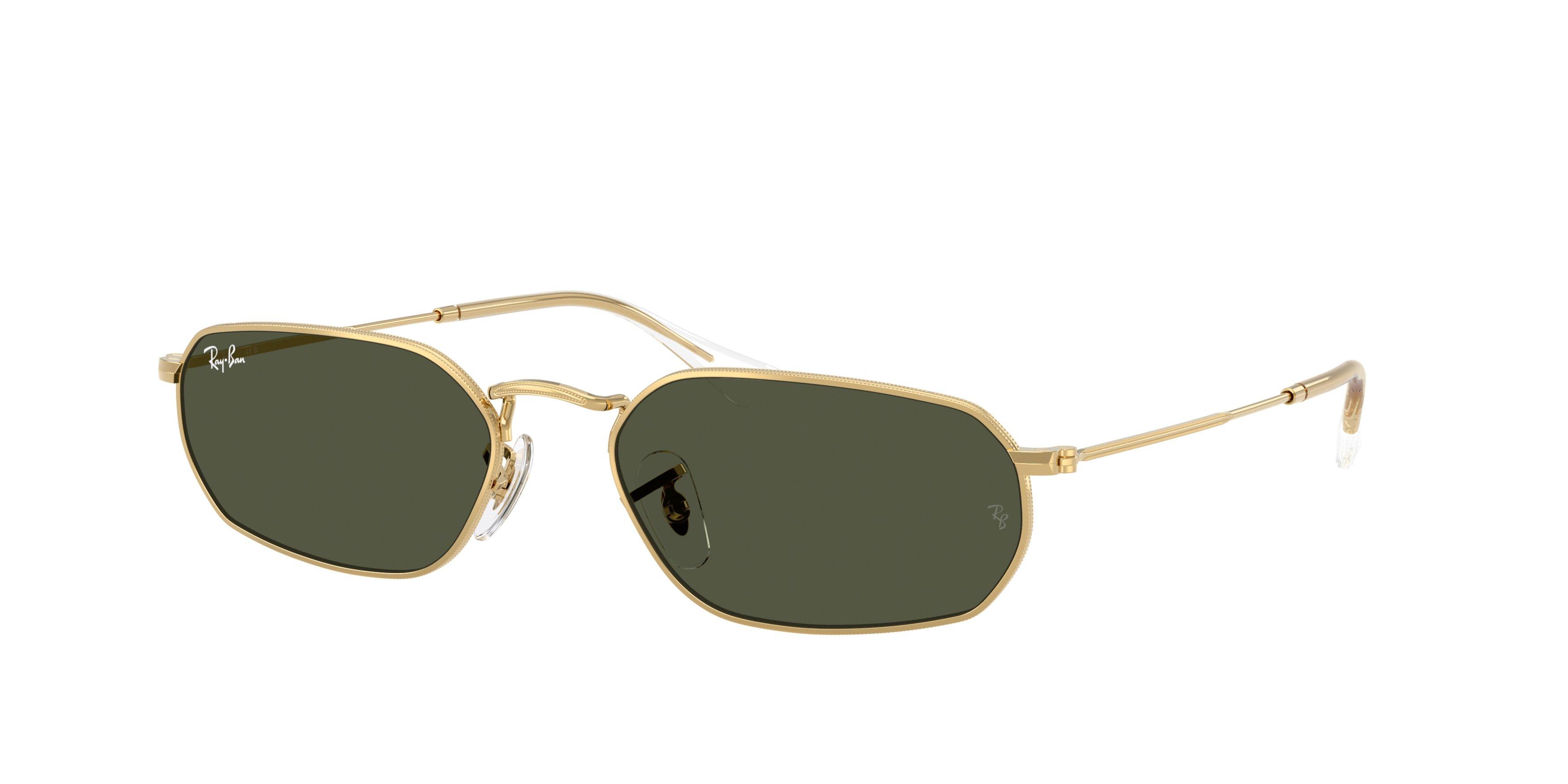 Ray-Ban RB3947 Green Sunglasses &ndash; Arista Gold - GOLD/GREEN Thumbnail View 1