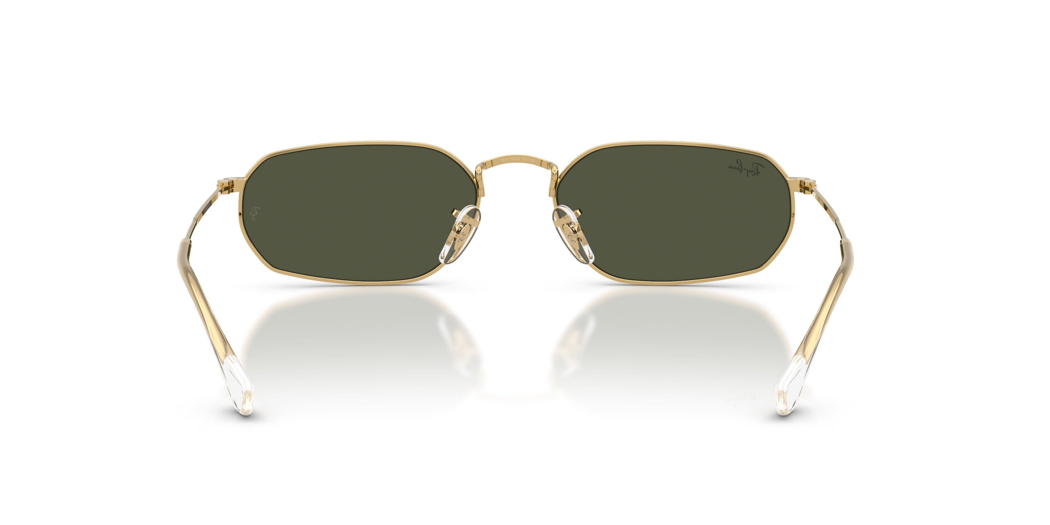 Ray-Ban RB3947 Green Sunglasses &ndash; Arista Gold - GOLD/GREEN Thumbnail View 3