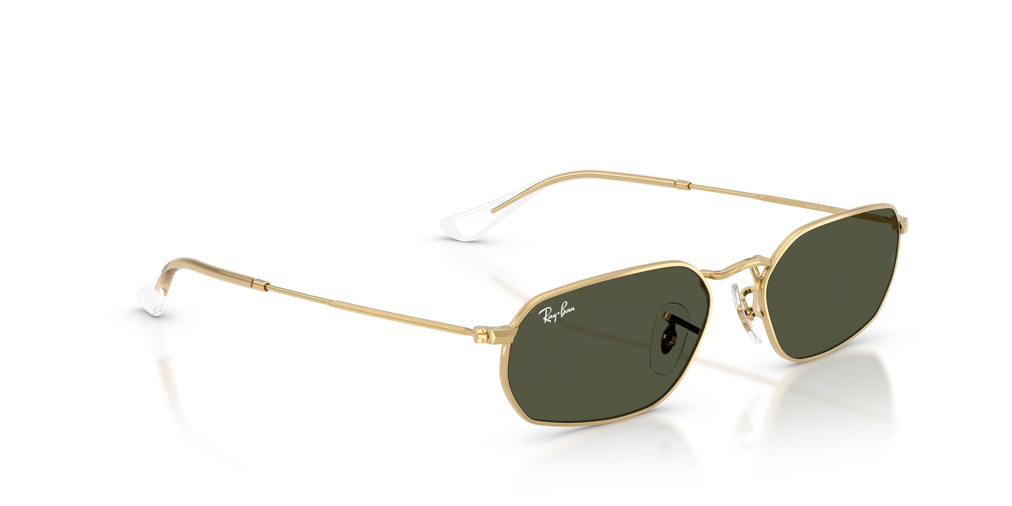Ray-Ban RB3947 Green Sunglasses &ndash; Arista Gold - GOLD/GREEN Thumbnail View 4