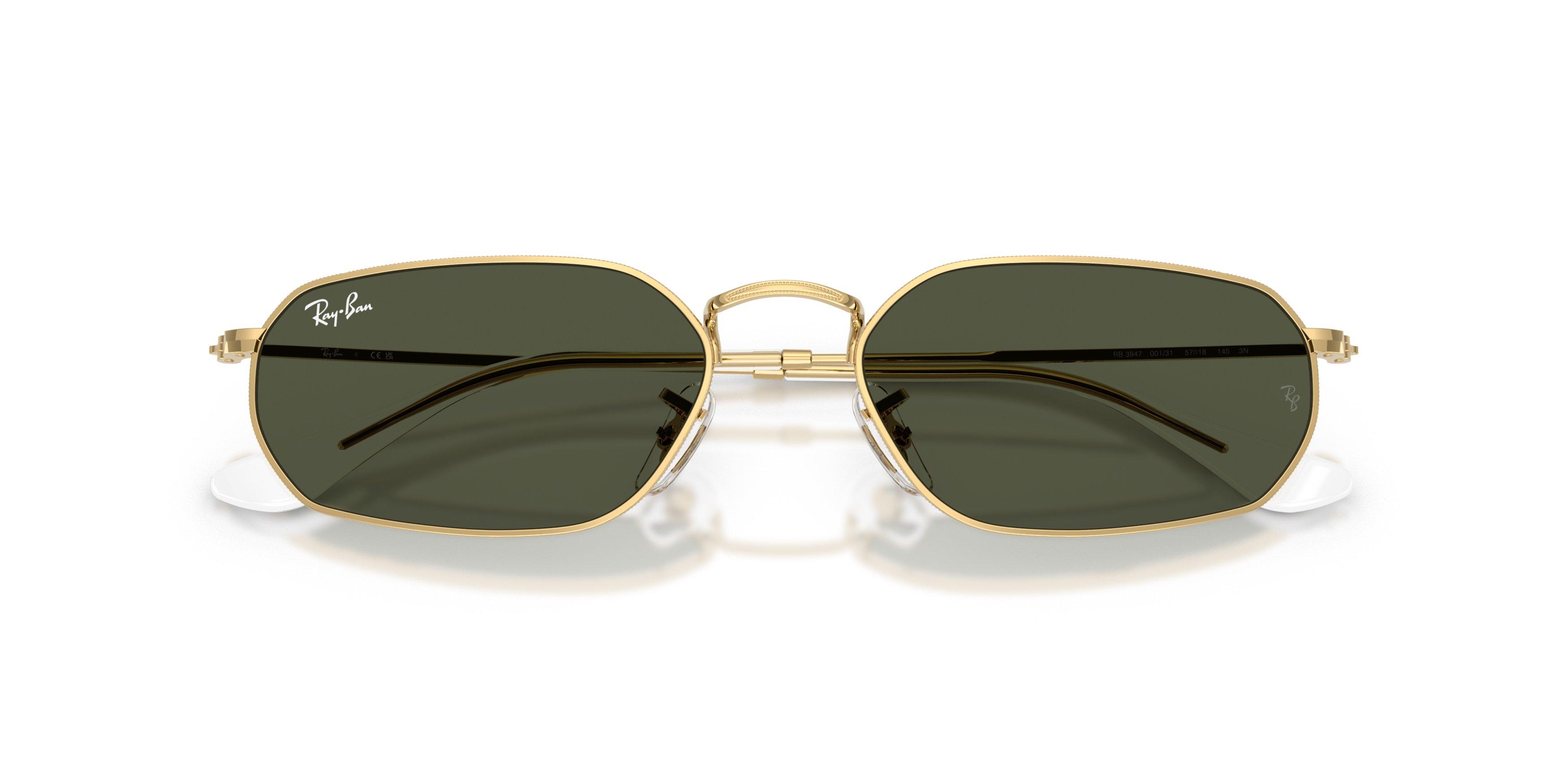 Ray-Ban RB3947 Green Sunglasses &ndash; Arista Gold - GOLD/GREEN Thumbnail View 6