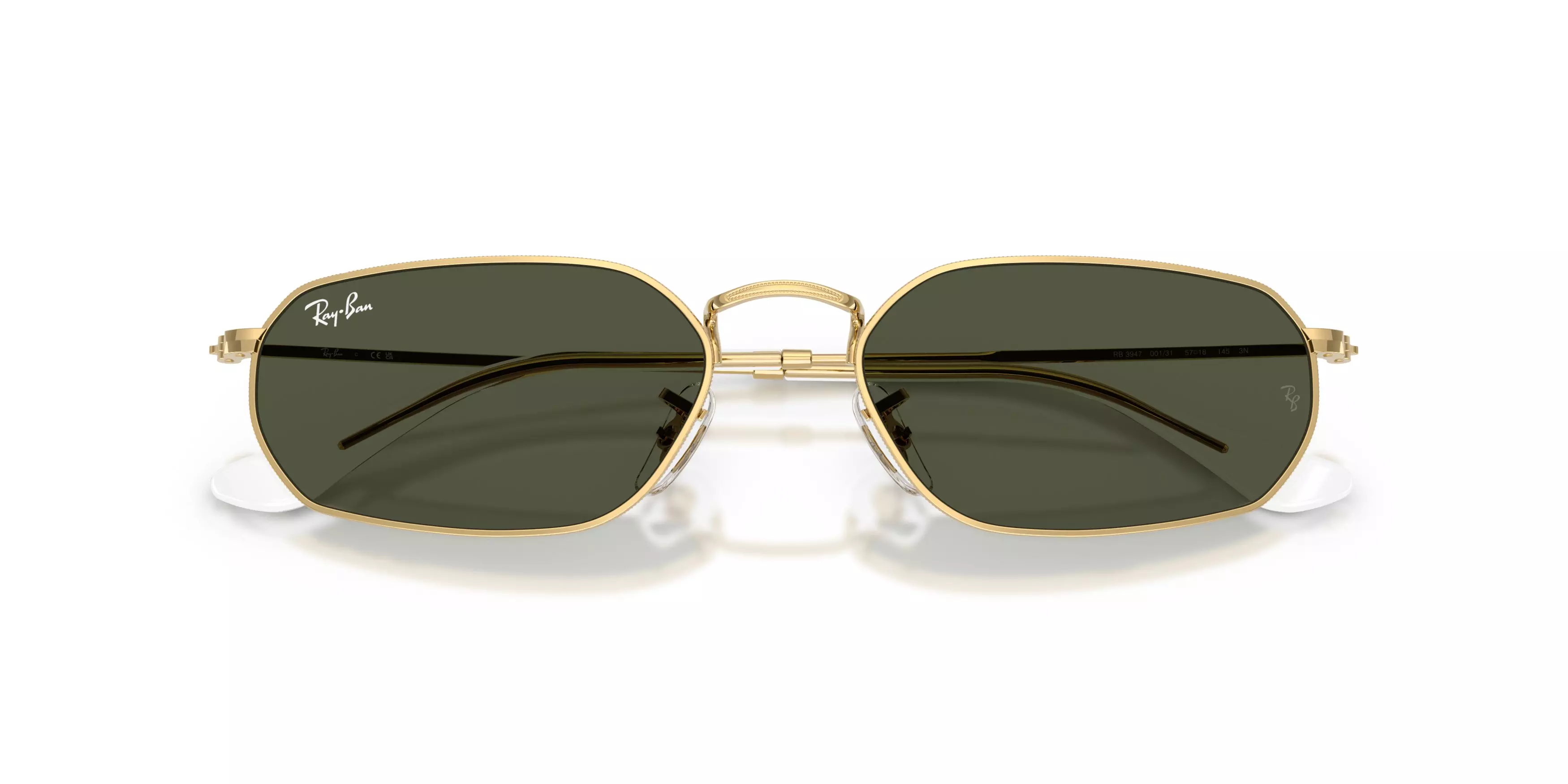 Ray-Ban RB3947 Green Sunglasses – Arista Gold - GOLD/GREEN