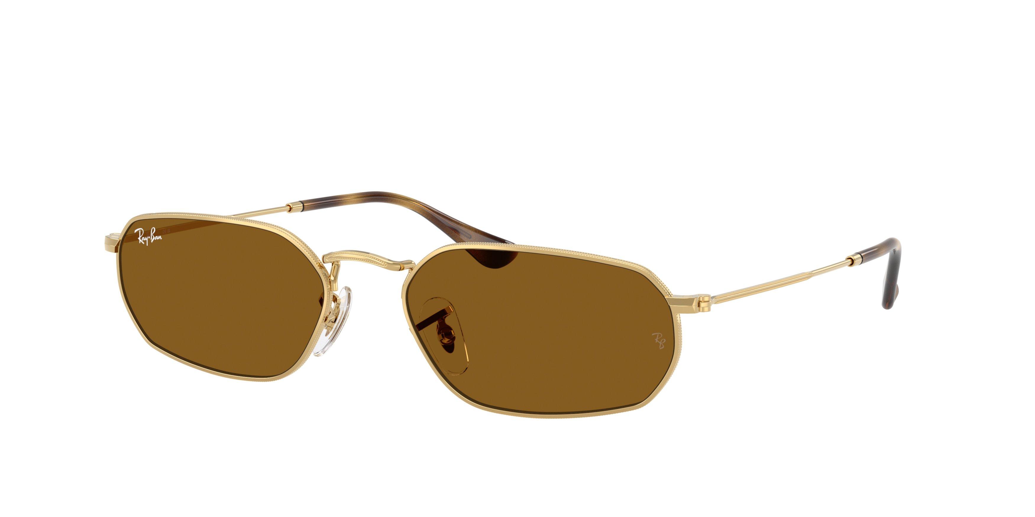 Ray-Ban RB3947 Brown Sunglasses &ndash; Arista Gold - GOLD/BROWN Thumbnail View 1