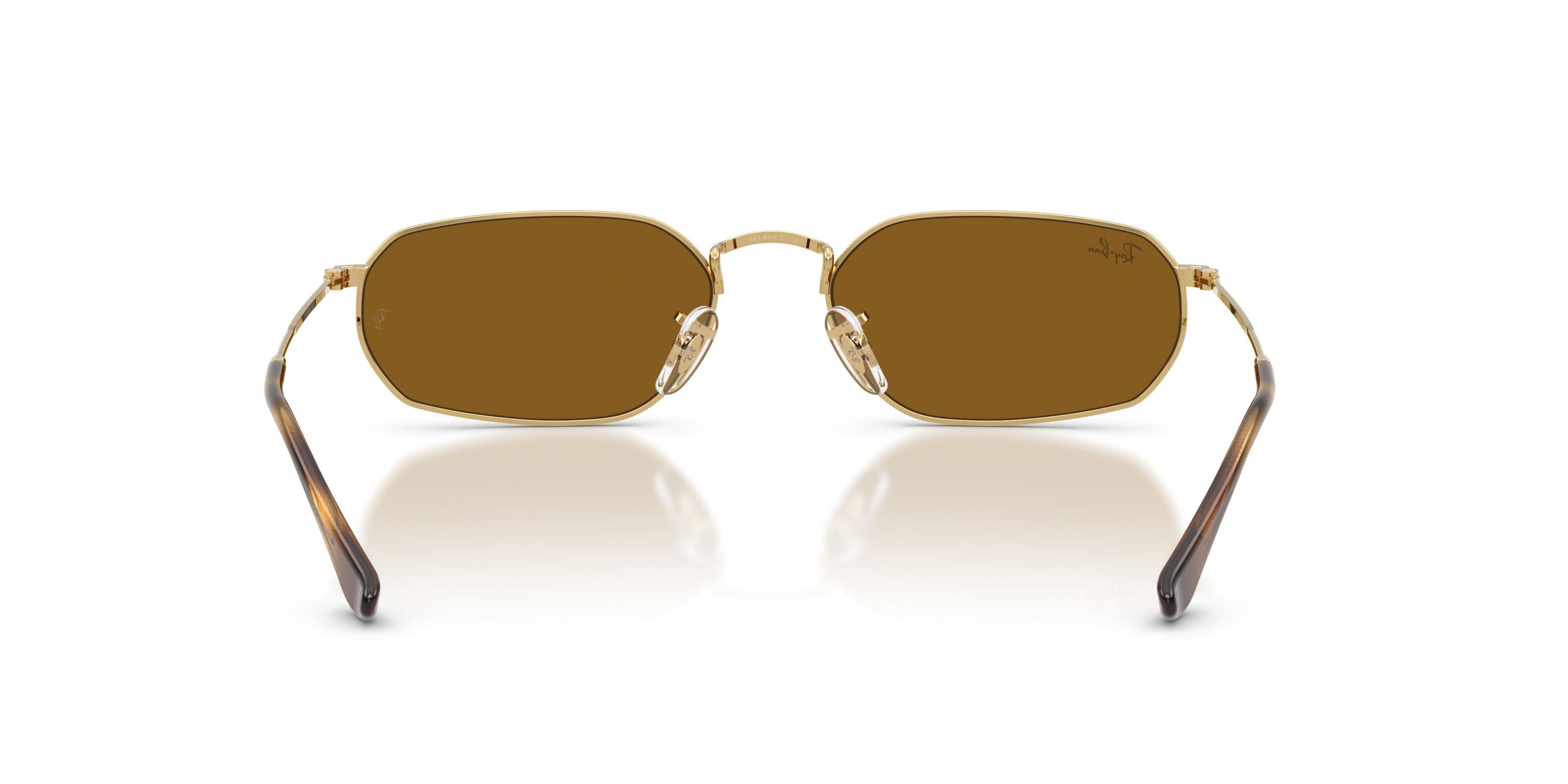 Ray-Ban RB3947 Brown Sunglasses &ndash; Arista Gold - GOLD/BROWN Thumbnail View 3