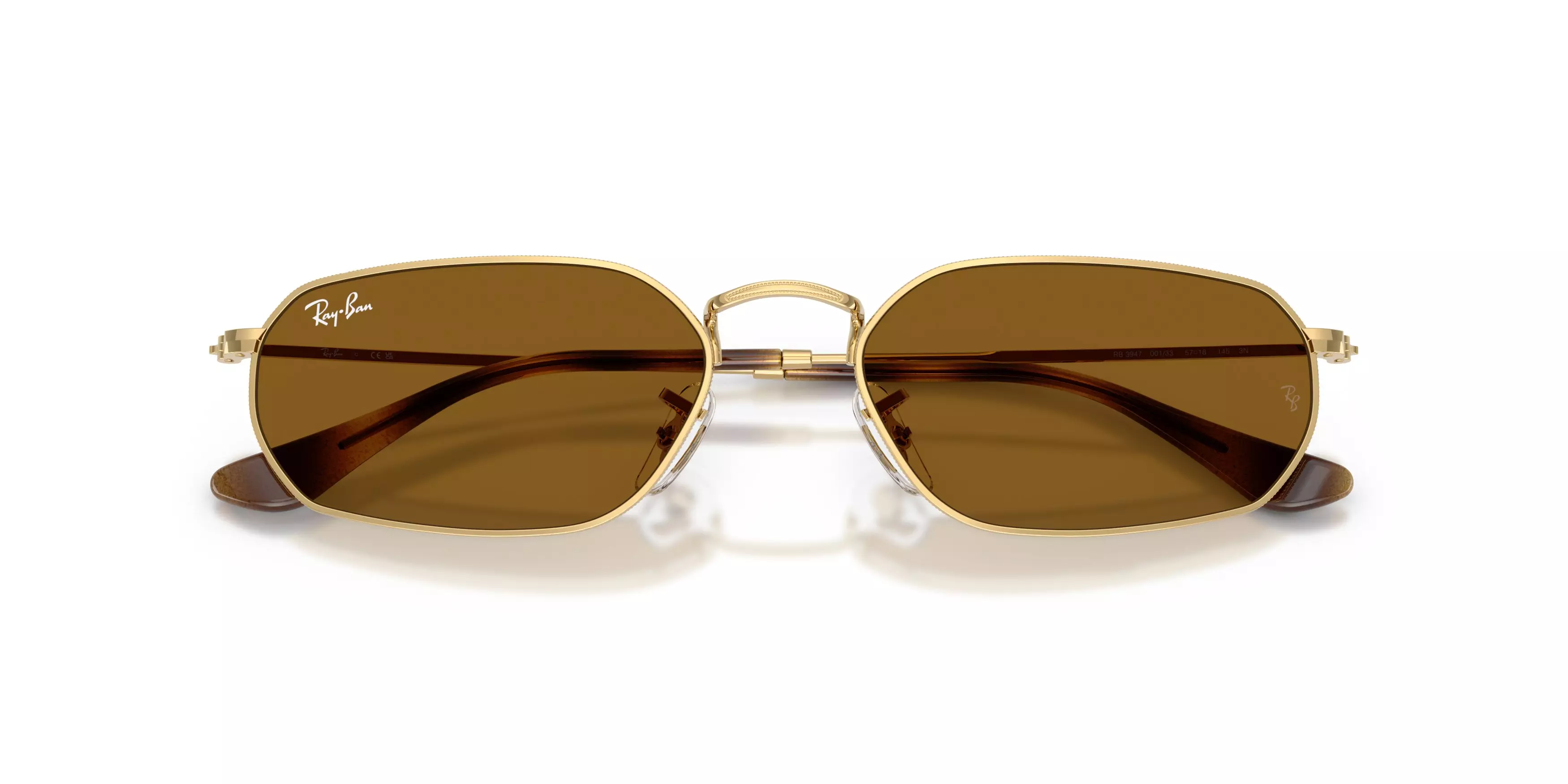 Ray-Ban RB3947 Brown Sunglasses – Arista Gold - GOLD/BROWN