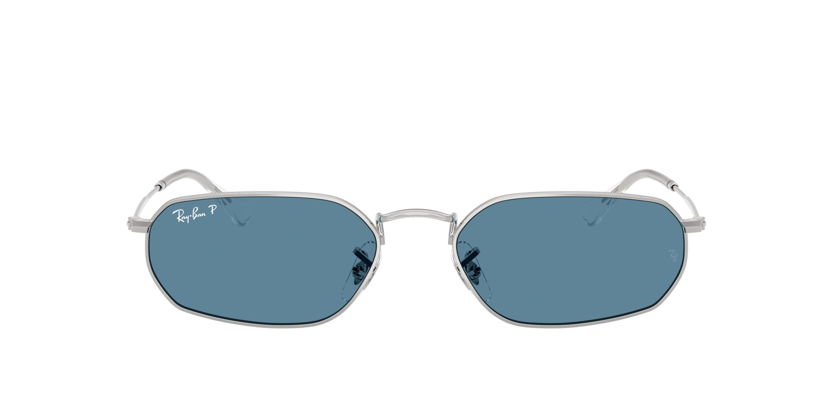 Ray-Ban RB3947 Blue Polarized Sunglasses &ndash; Silver - SILVER/BLUE Thumbnail View 2