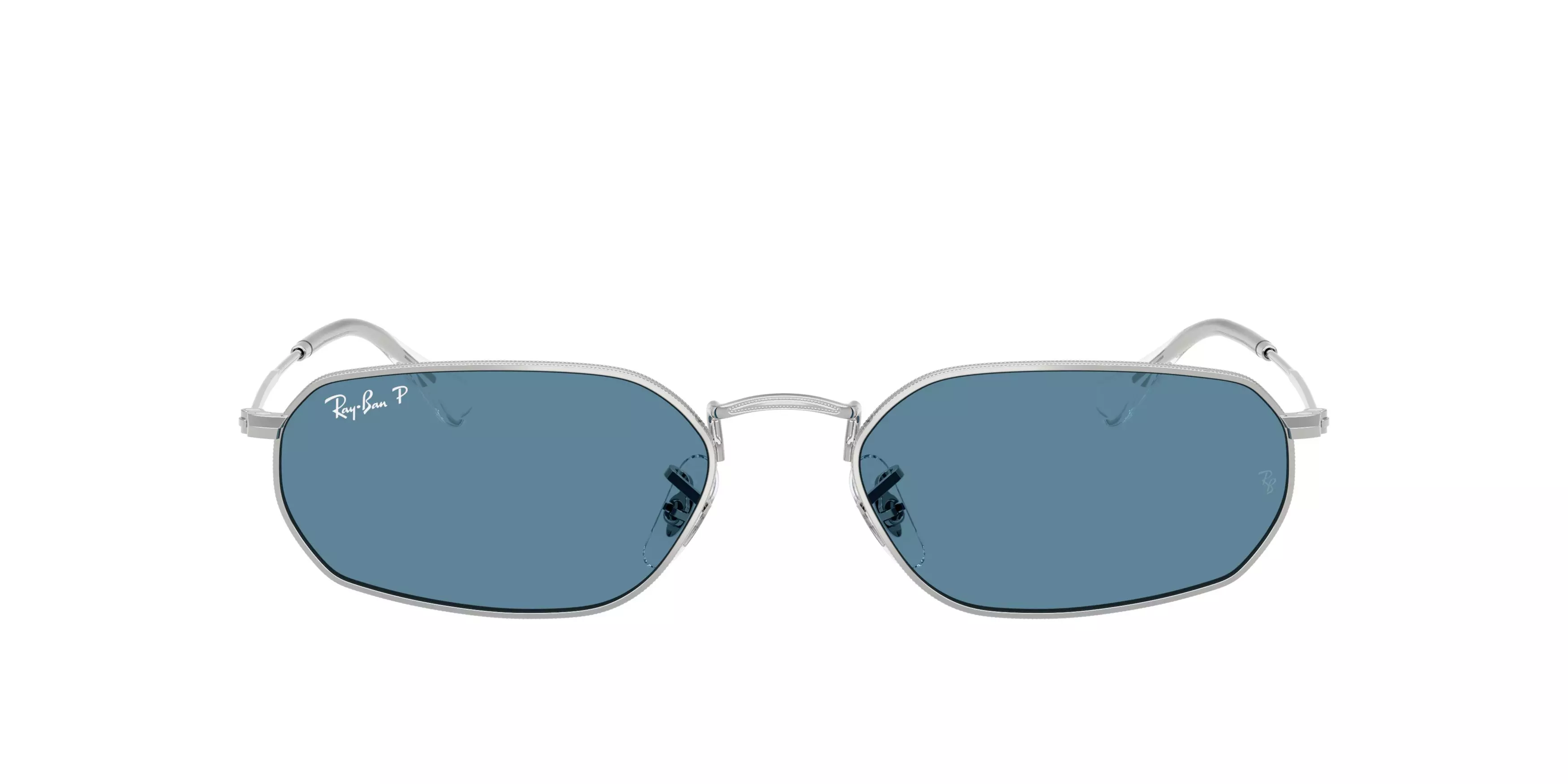 Ray-Ban RB3947 Blue Polarized Sunglasses &ndash; Silver - SILVER/BLUE