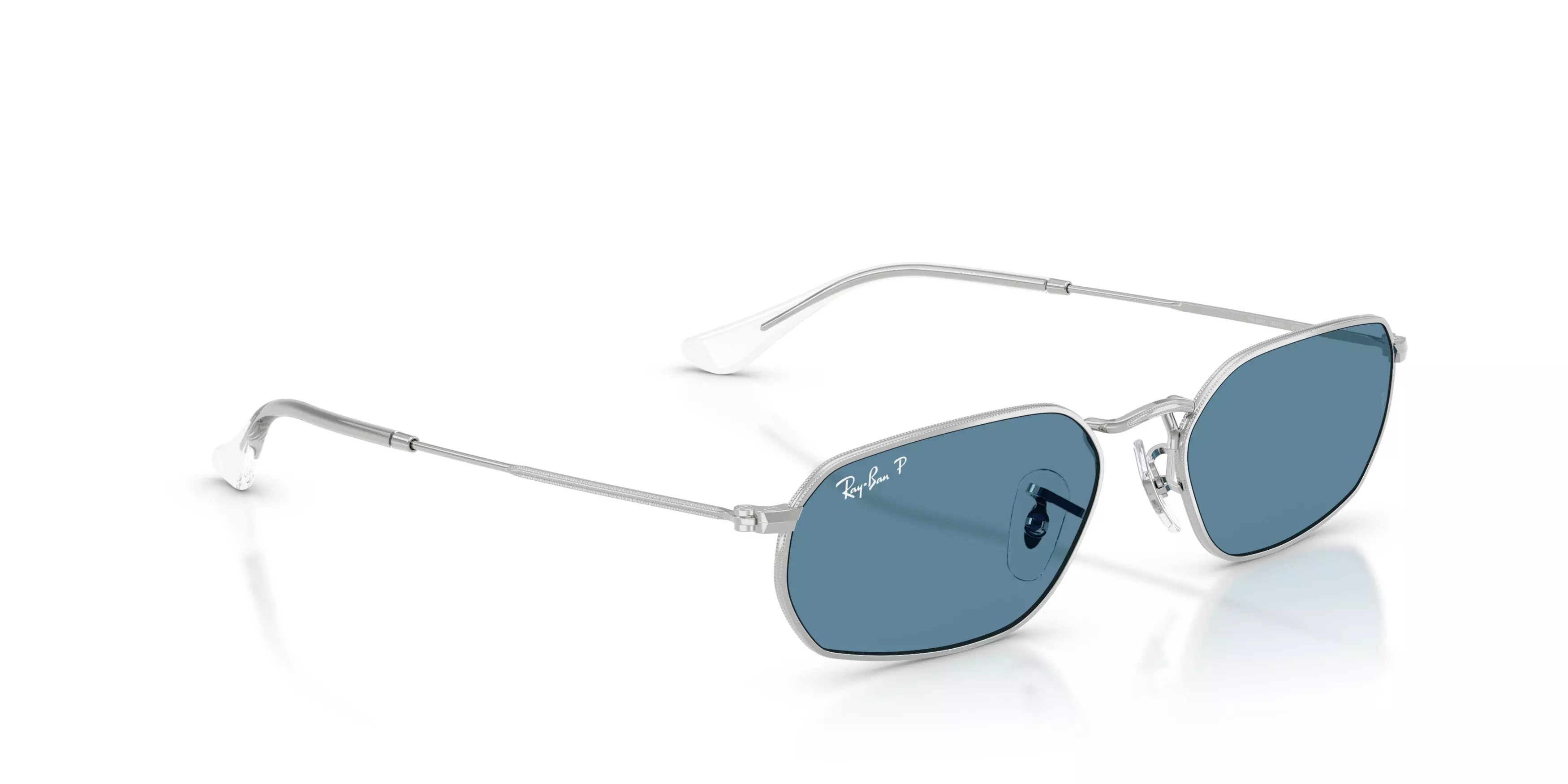 Ray-Ban RB3947 Blue Polarized Sunglasses &ndash; Silver - SILVER/BLUE