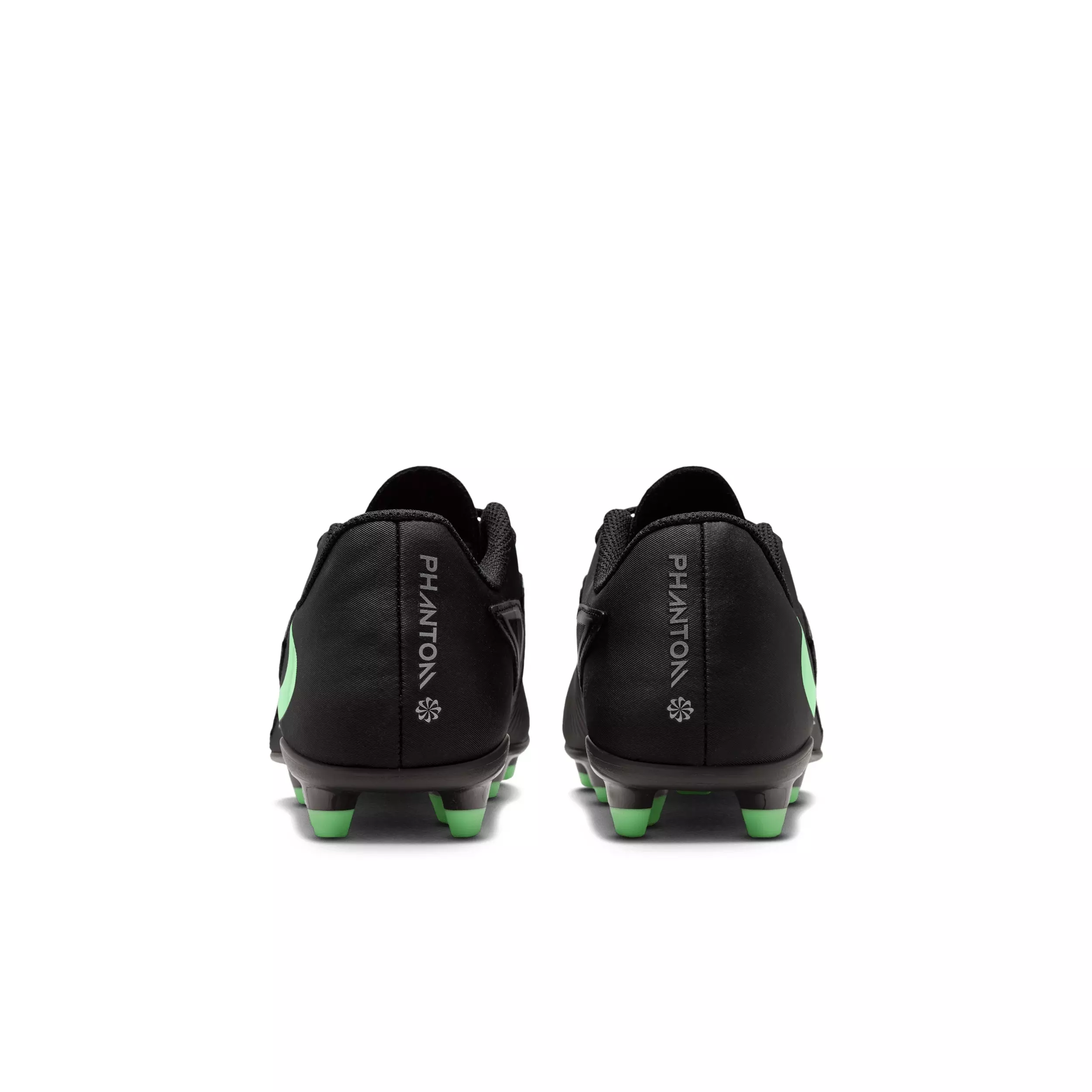 Nike Phantom 6 Low Club MG "Black/Black/Illusion Green" Grade School Kids' Soccer Cleat - BLACK/BLACK/GREEN