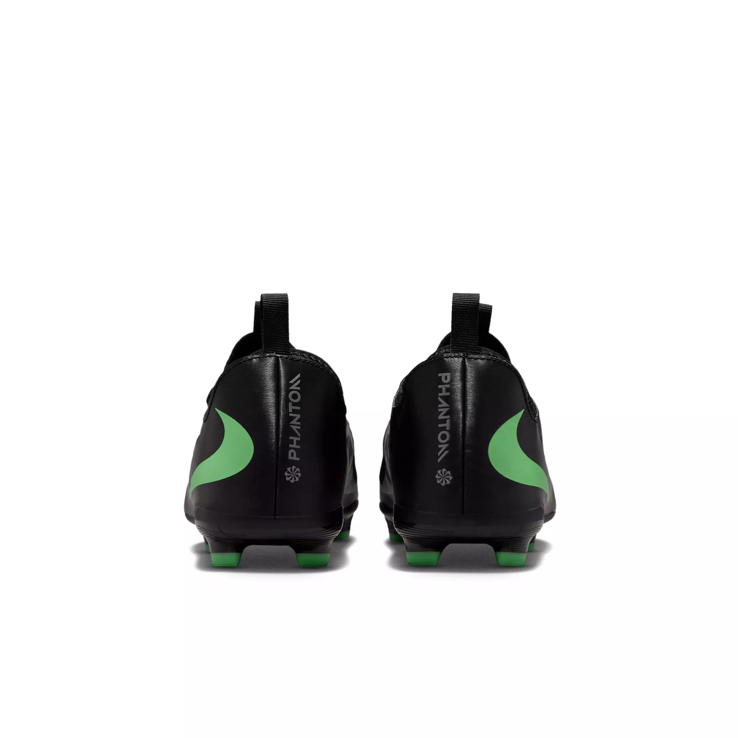 Nike Phantom 6 Low Academy MG "Black/Black/Illusion Green" Grade School Kids' Soccer Cleat - BLACK/BLACK/GREEN