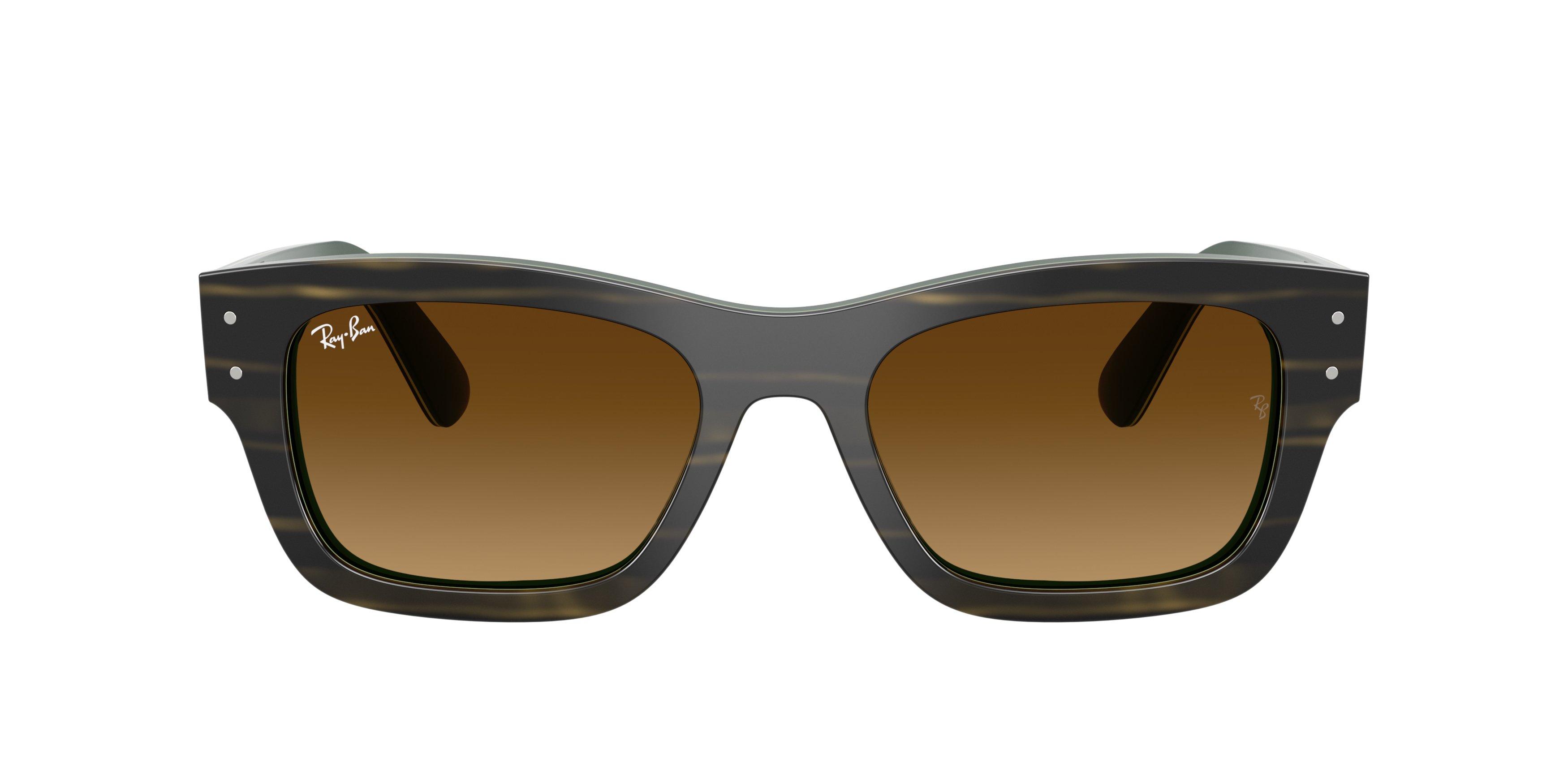 Ray-Ban Joseph Brown Gradient Sunglasses &ndash; Striped Green - GREEN Thumbnail View 2