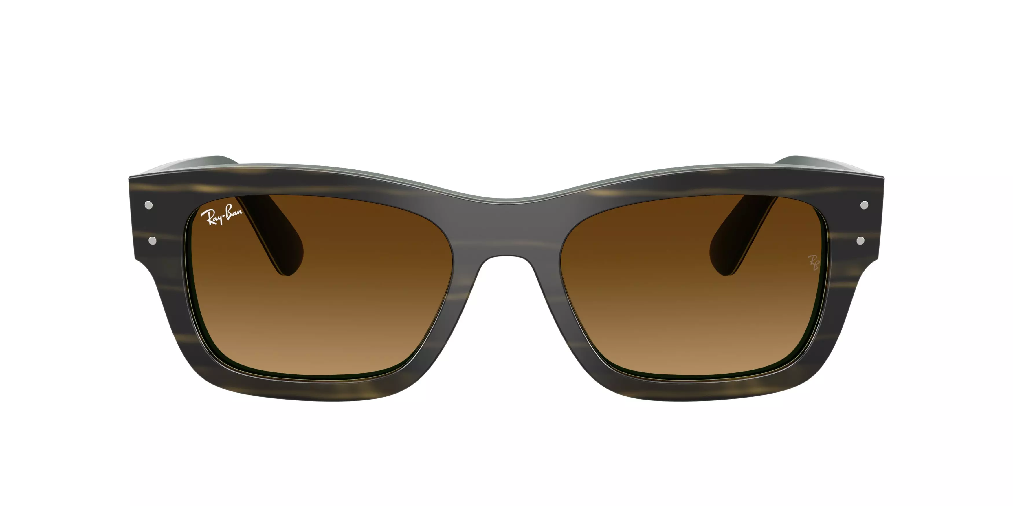 Ray-Ban Joseph Brown Gradient Sunglasses – Striped Green - GREEN