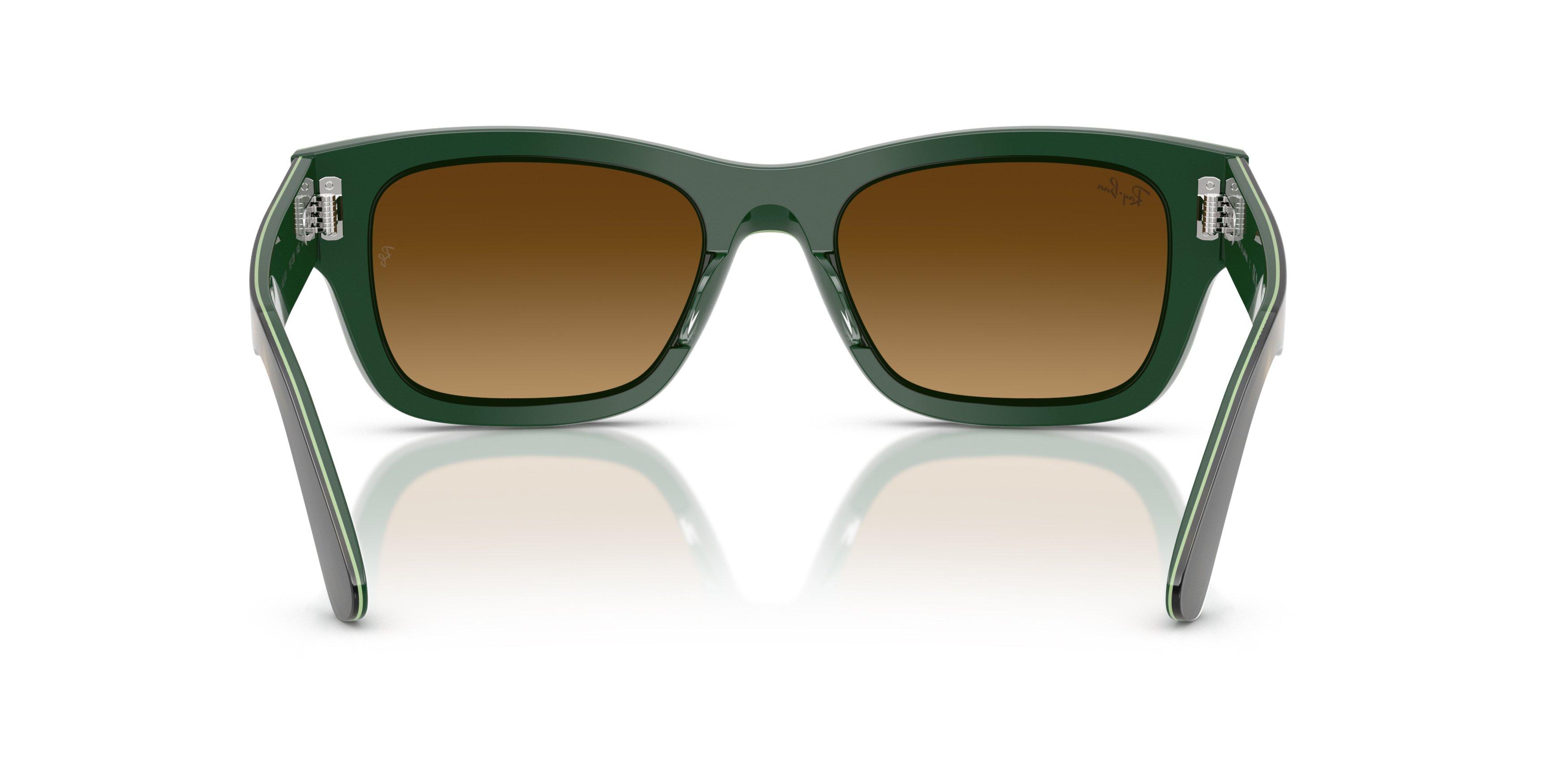 Ray-Ban Joseph Brown Gradient Sunglasses &ndash; Striped Green - GREEN Thumbnail View 3