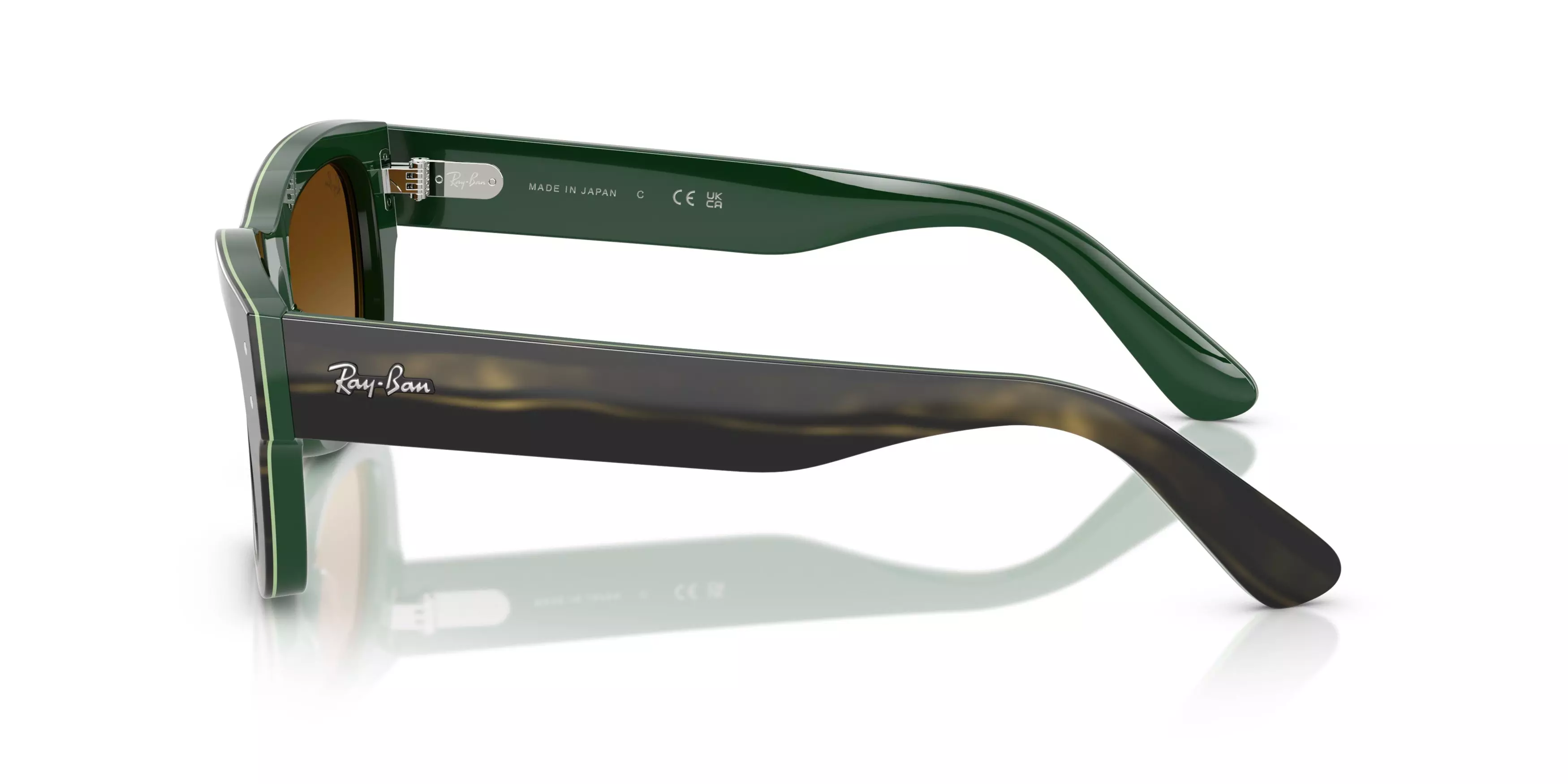 Ray-Ban Joseph Brown Gradient Sunglasses – Striped Green - GREEN