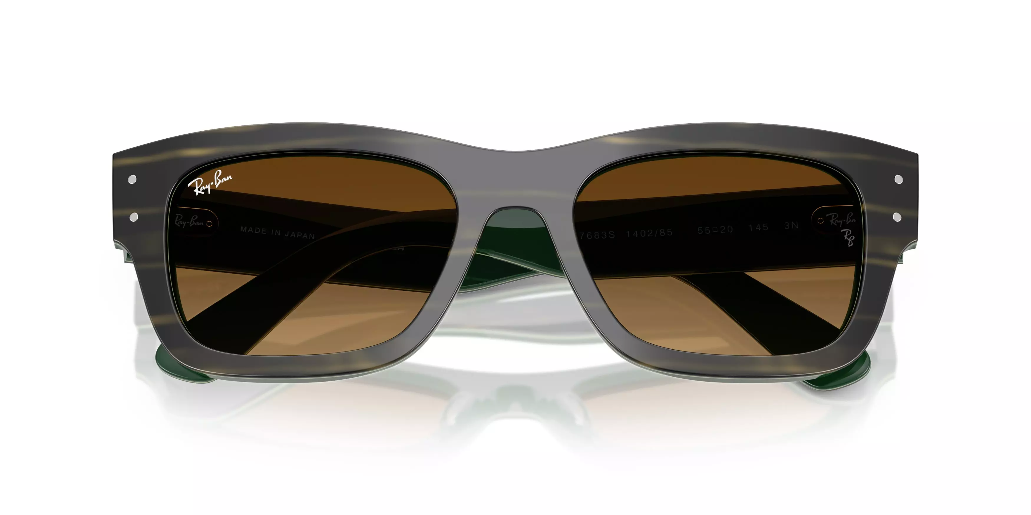 Ray-Ban Joseph Brown Gradient Sunglasses – Striped Green - GREEN
