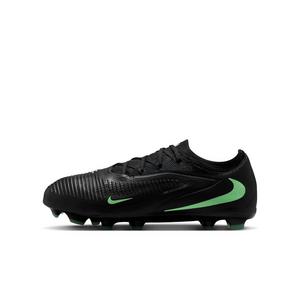 Nike Phantom 6 Low Pro MG "Black/Black/Illusion Green" Grade School Kids' Soccer Cleat