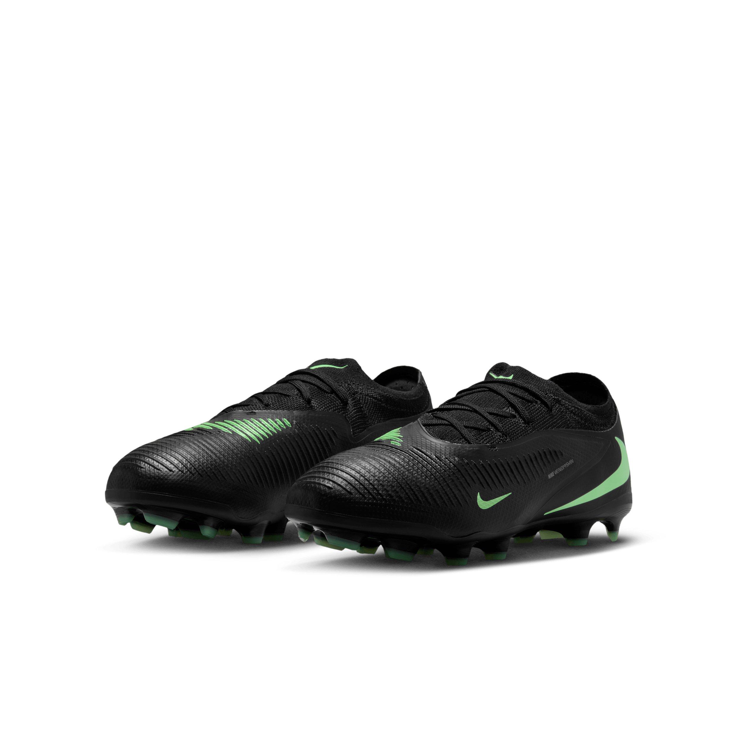 Nike Phantom 6 Low Pro MG Grade School Kids' "Black/Black/Illusion Green" Soccer Cleat