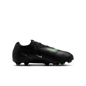 Nike Phantom 6 Low Pro MG "Black/Black/Illusion Green" Grade School Kids' Soccer Cleat