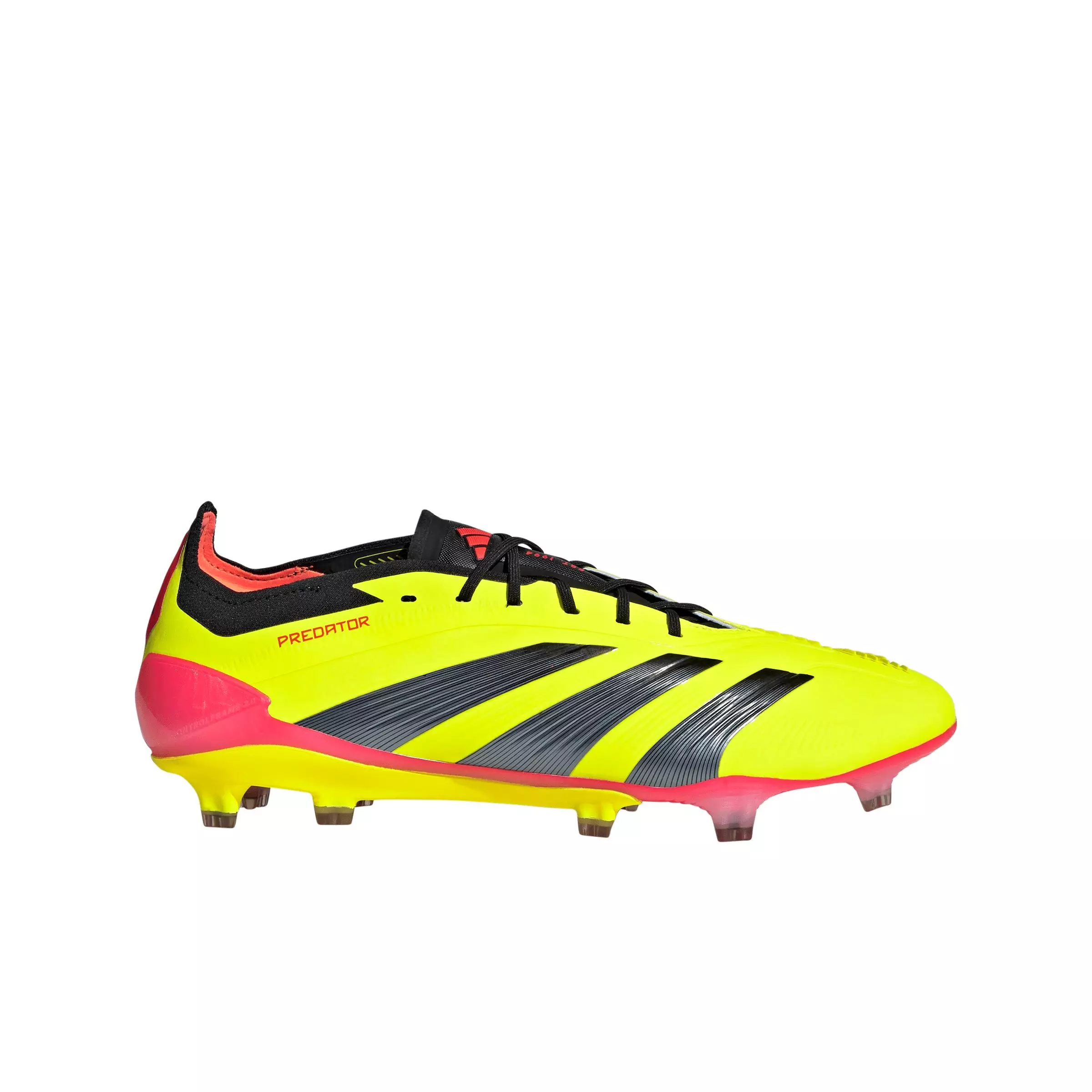 adidas Predator Elite FG "Team Solar Yellow/Core Black/Solar Red" Grade School Kids' Soccer Cleat - YELLOW/BLACK/RED