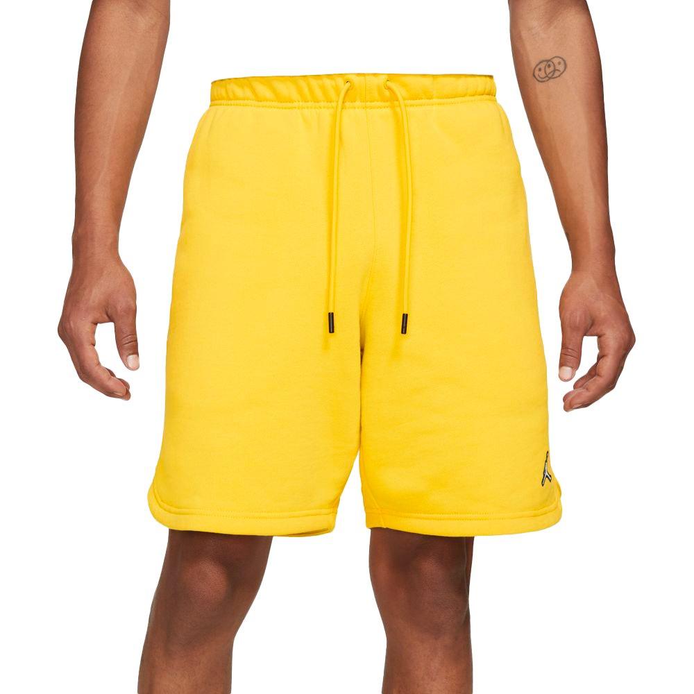 Yellow hot sale fleece shorts