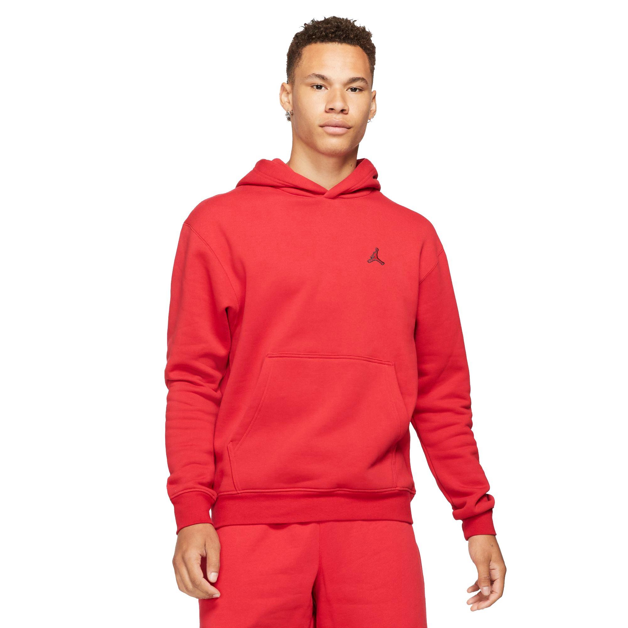 red mens hoodie
