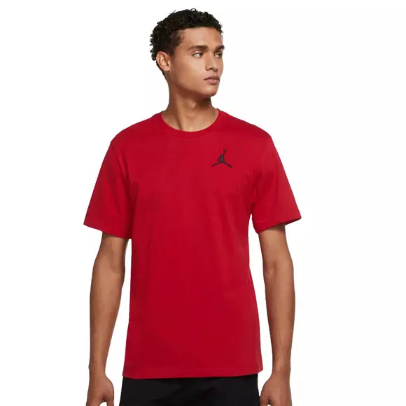 Nike AIR Jordan Boys' Jumpman T-Shirt (Black/Gym Red, Medium)