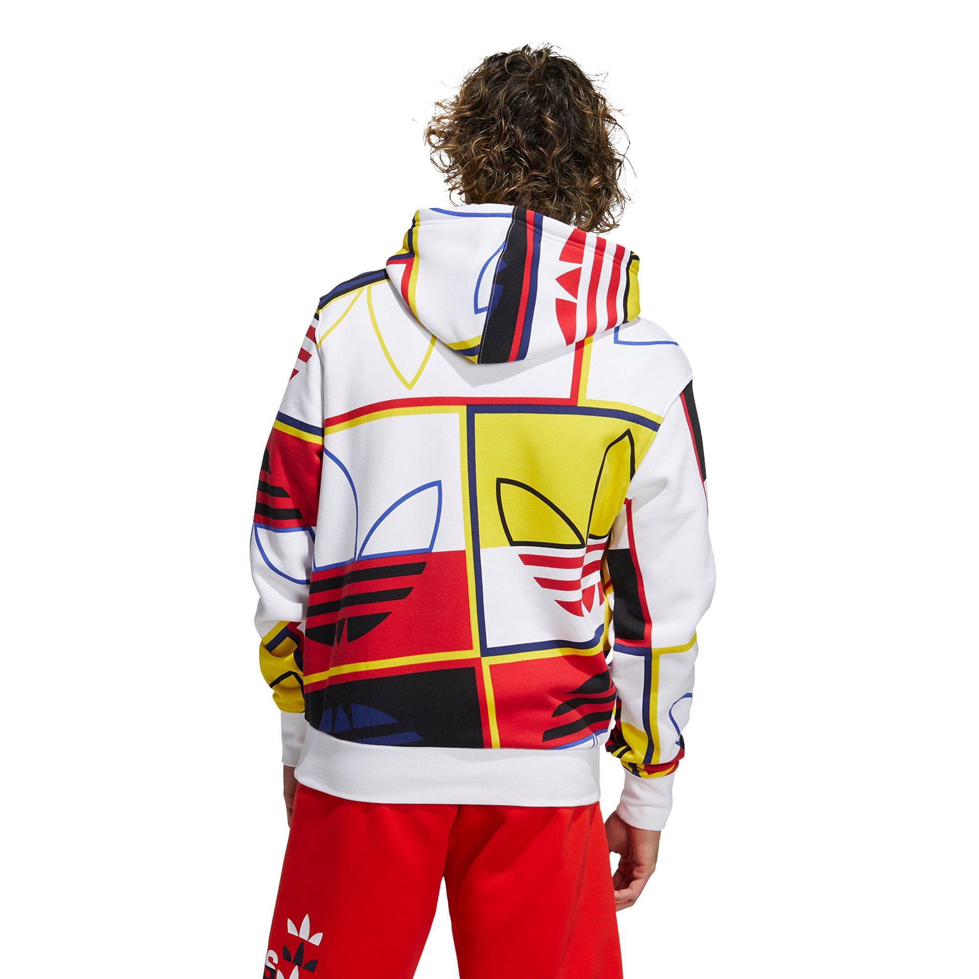 adidas Originals Men's All Over Print Logo Play Pullover Hoodie - Hibbett |  City Gear
