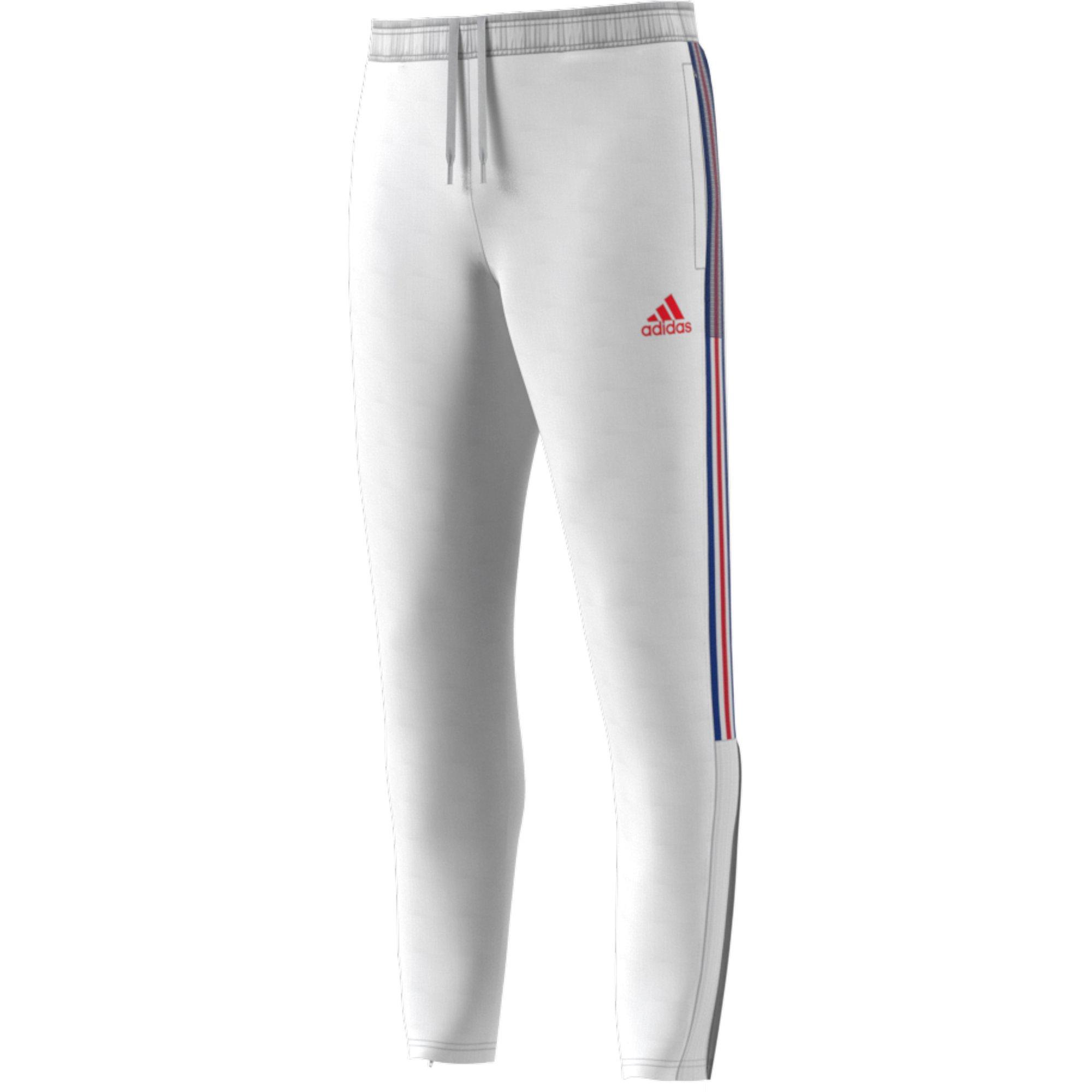 Adidas Men's Tiro Track Pants - White / Vivid Red / Royal Blue