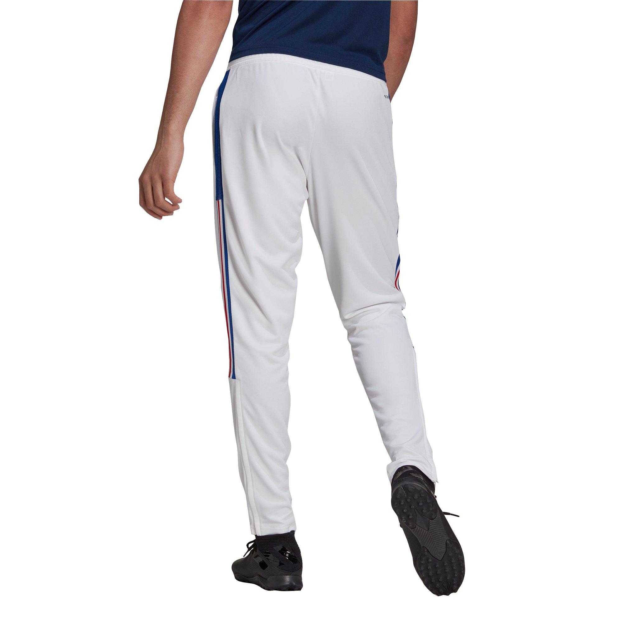 Red white and blue best sale adidas joggers