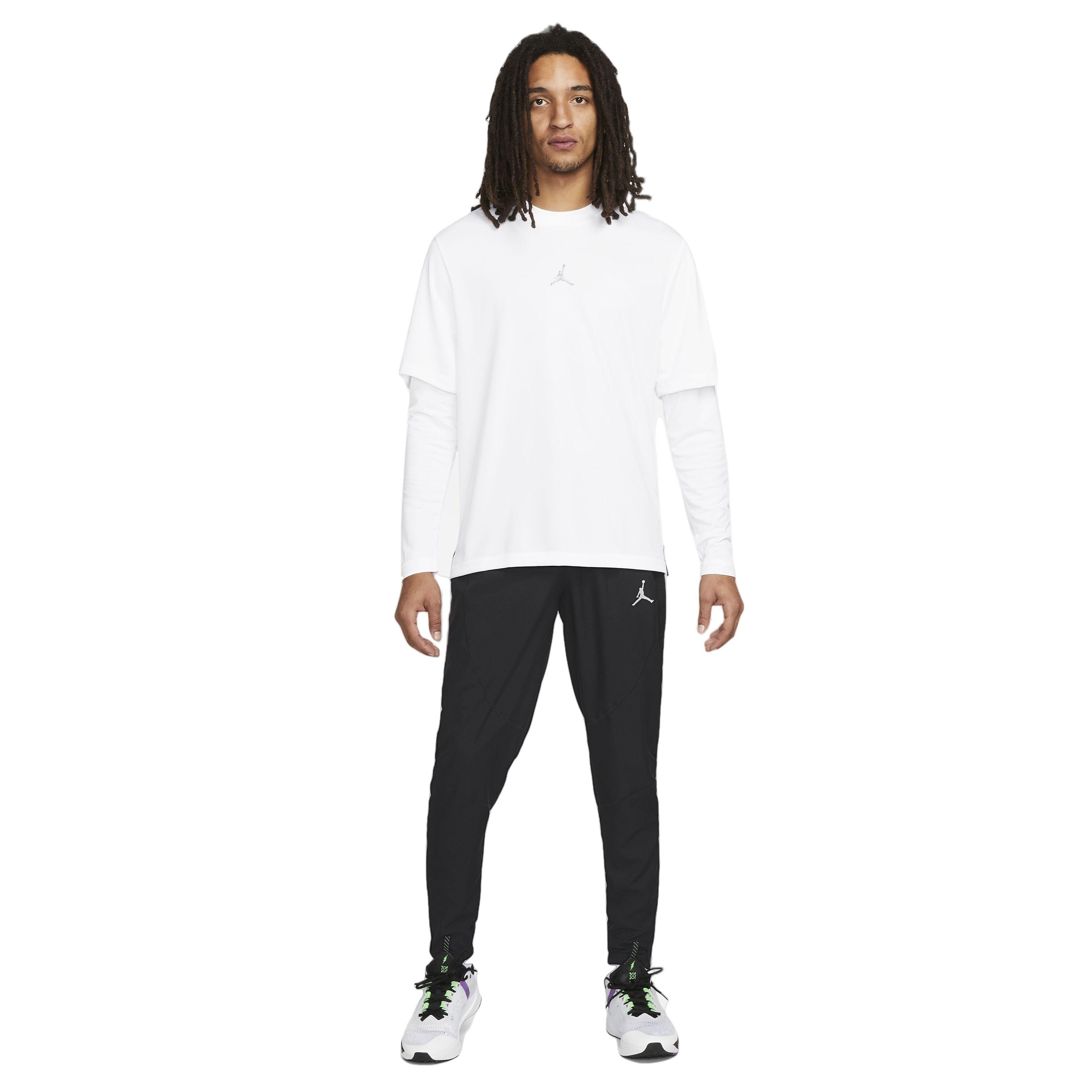 Jordan Men's Sport Dri-FIT Woven Pants-​Black/White - Hibbett