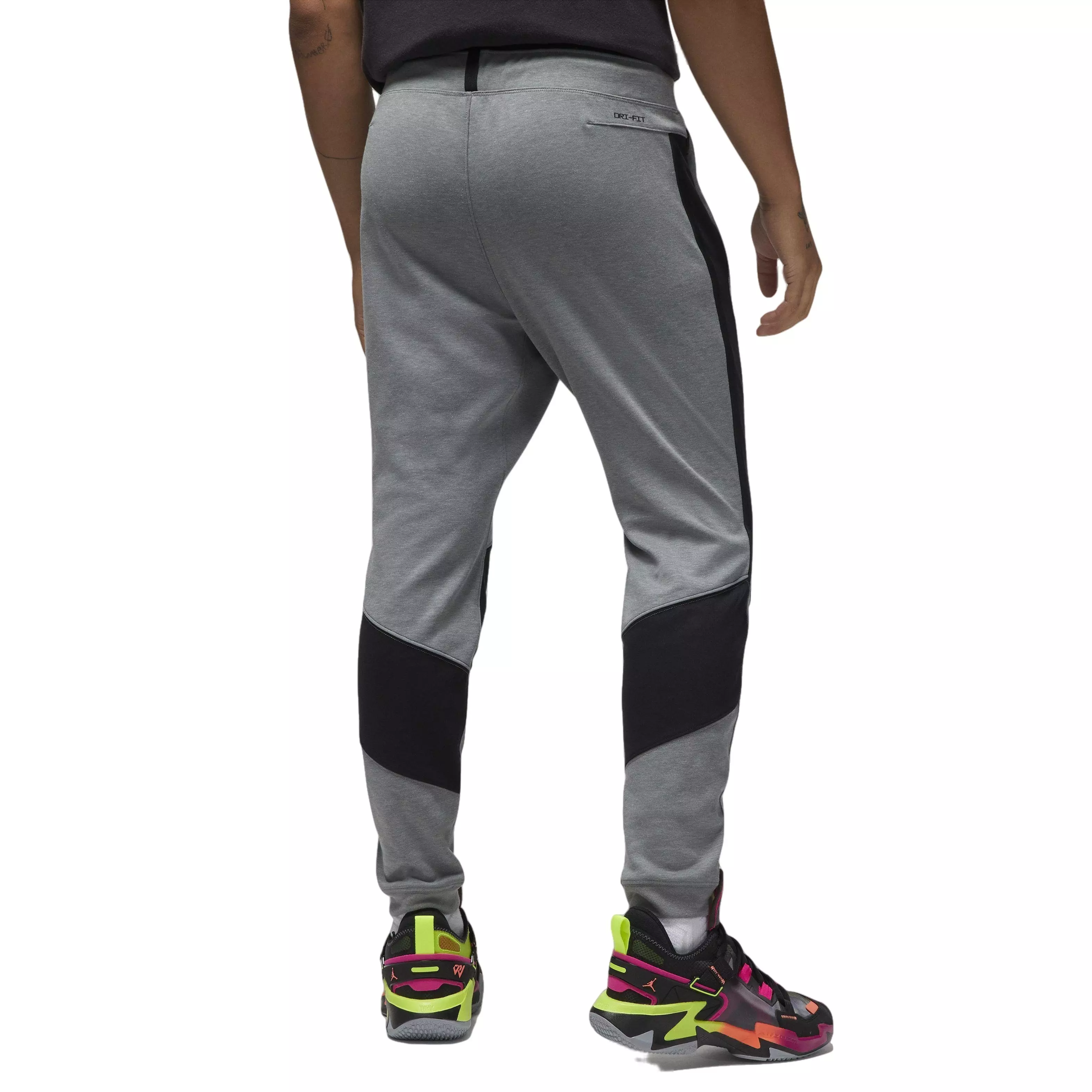 Jordan Men's Dri-FIT Sport Air Statement Pants-Grey/Black - GREY/BLACK