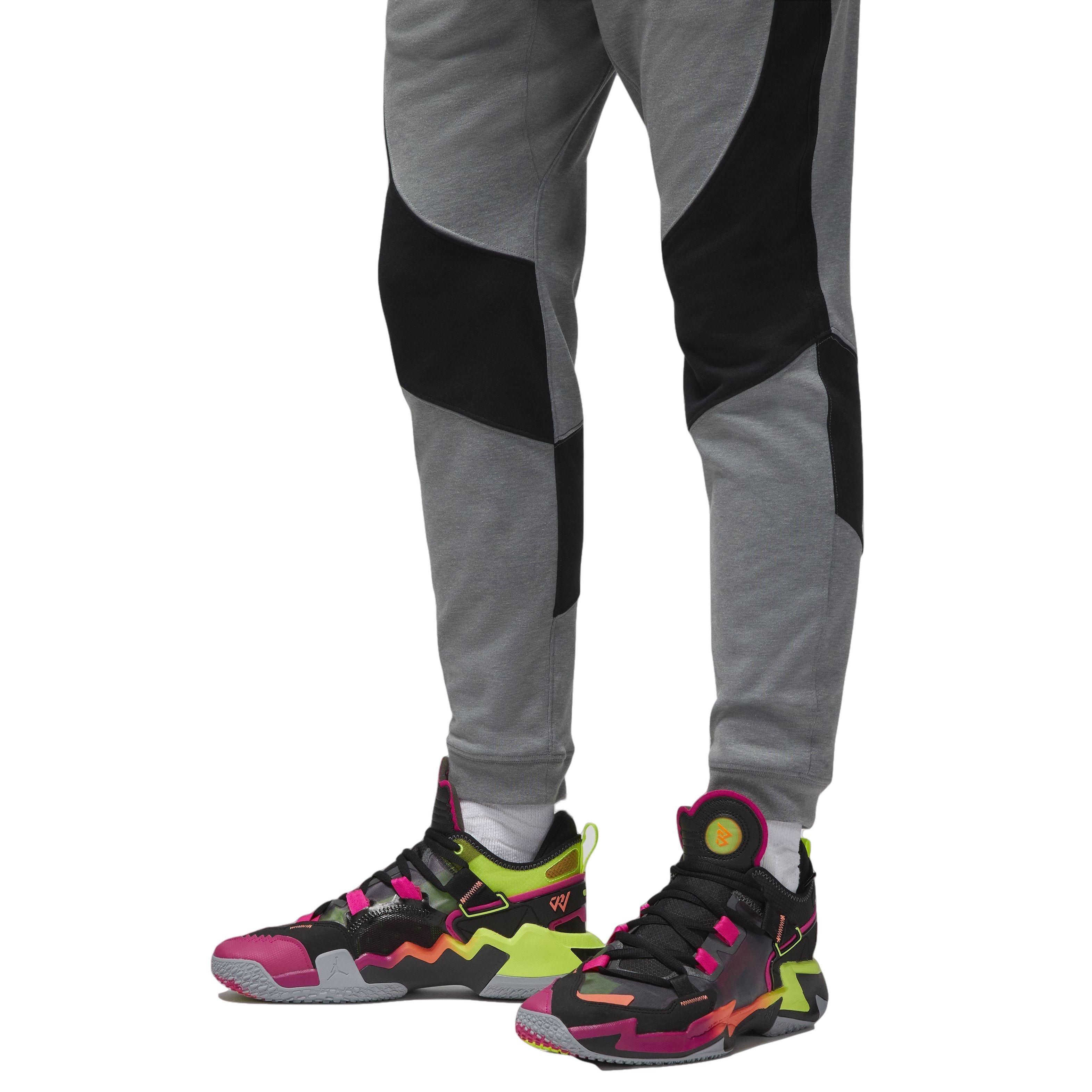 Jordan Men's Dri-FIT Sport Air Statement Pants-Grey/Black - GREY/BLACK Thumbnail View 3