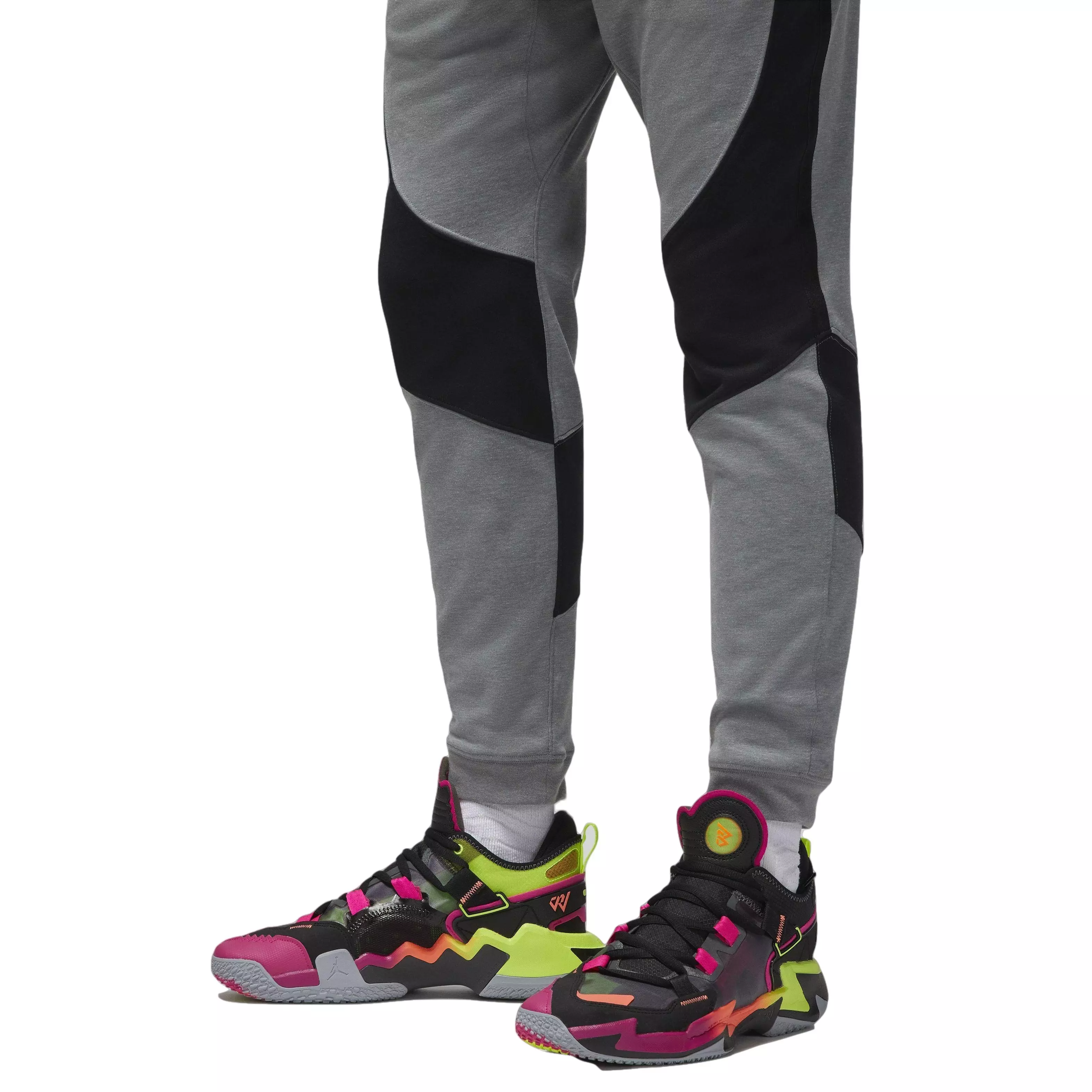 Jordan Men's Dri-FIT Sport Air Statement Pants-Grey/Black - GREY/BLACK