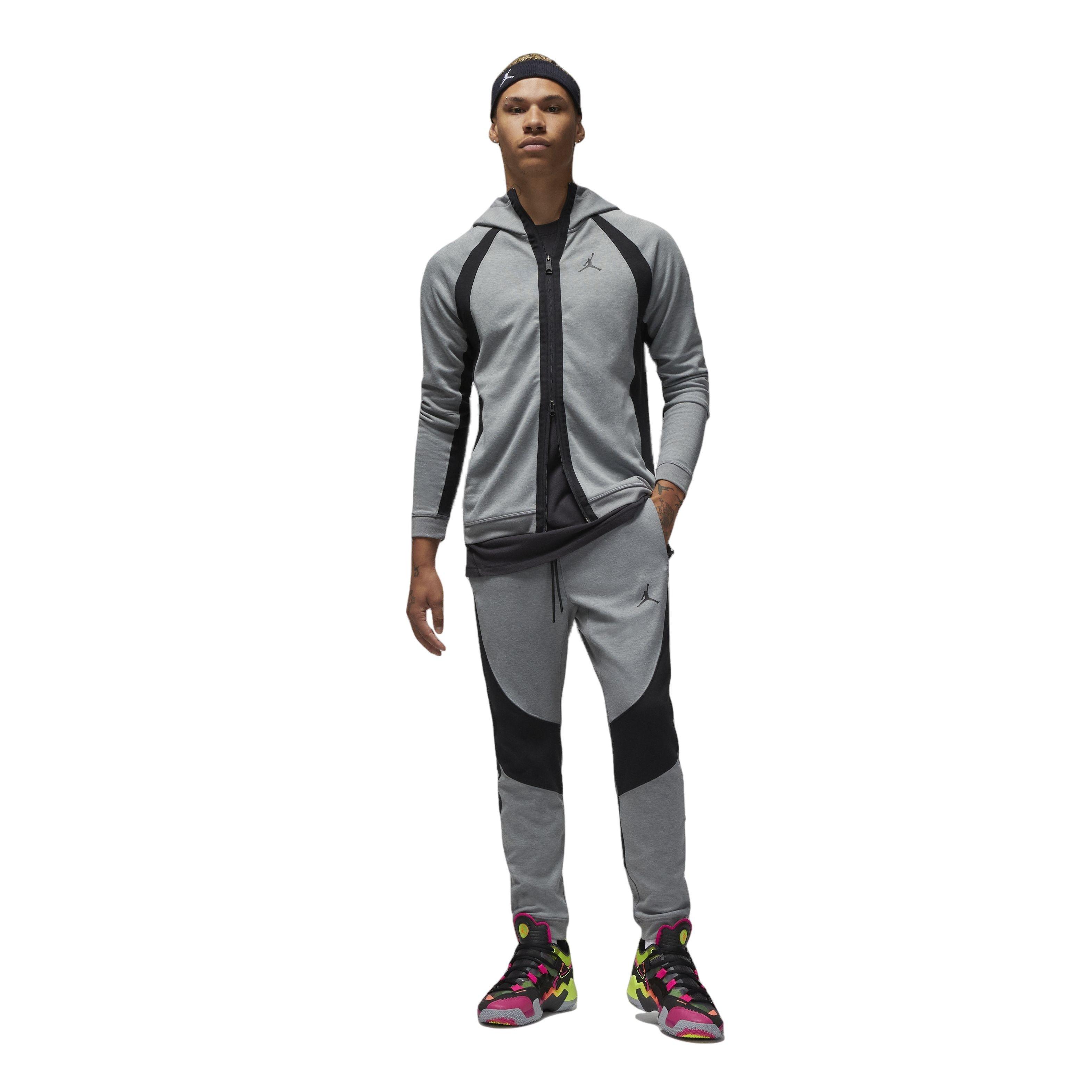Jordan Men's Dri-FIT Sport Air Statement Pants-Grey/Black - GREY/BLACK Thumbnail View 8