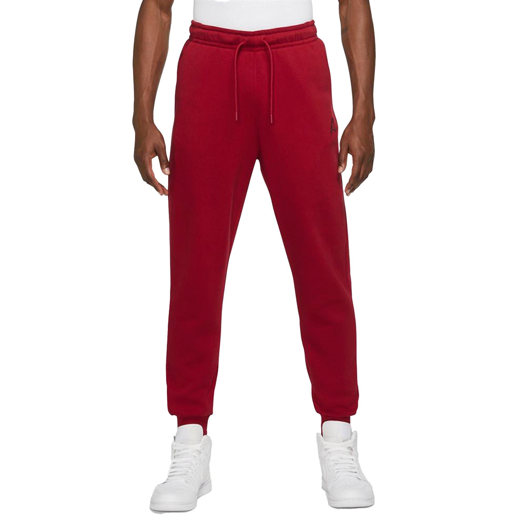 Jordan jumpman air hot sale fleece pants red