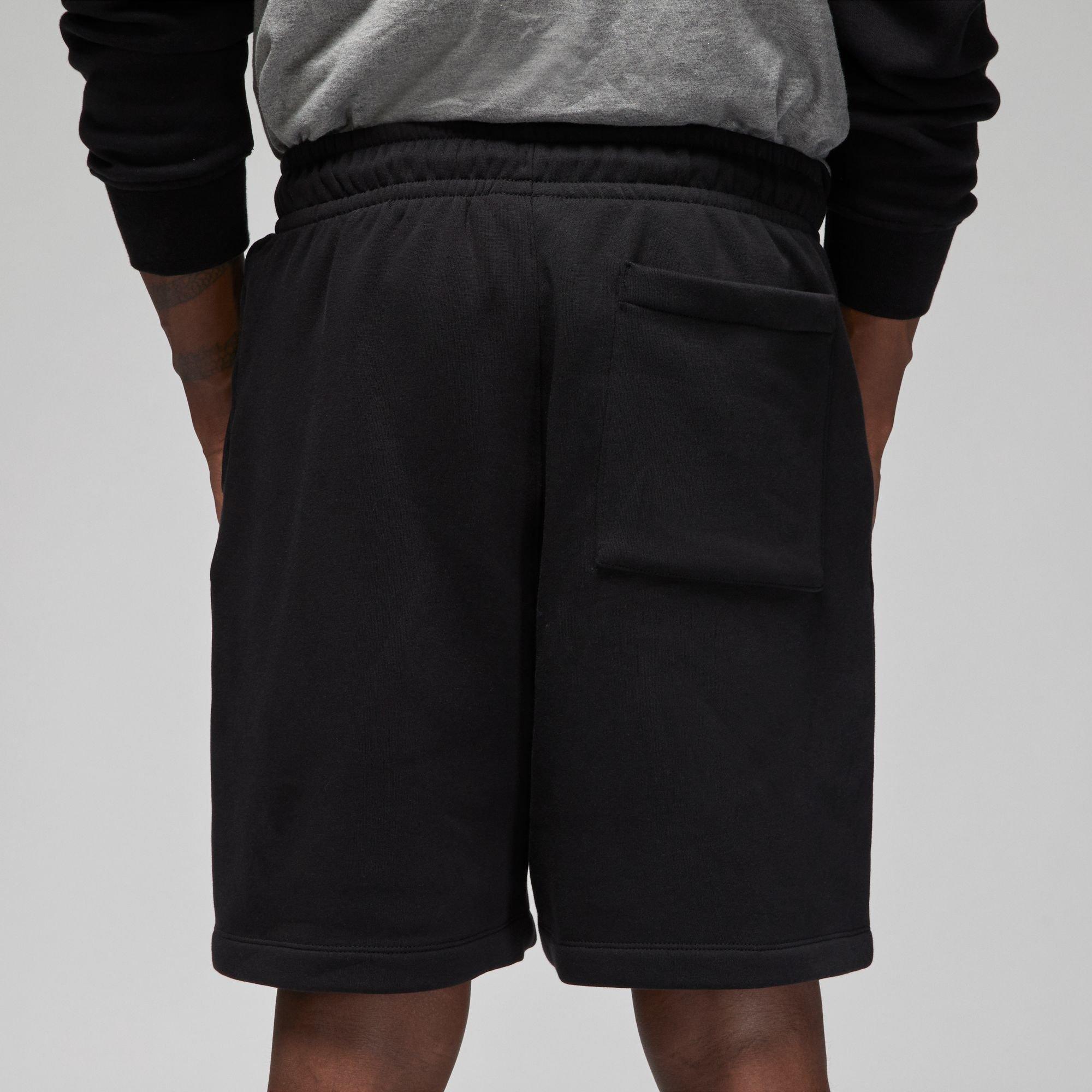 Jordan Men's Essentials Fleece Short-Black - BLACK/WHITE Thumbnail View 3