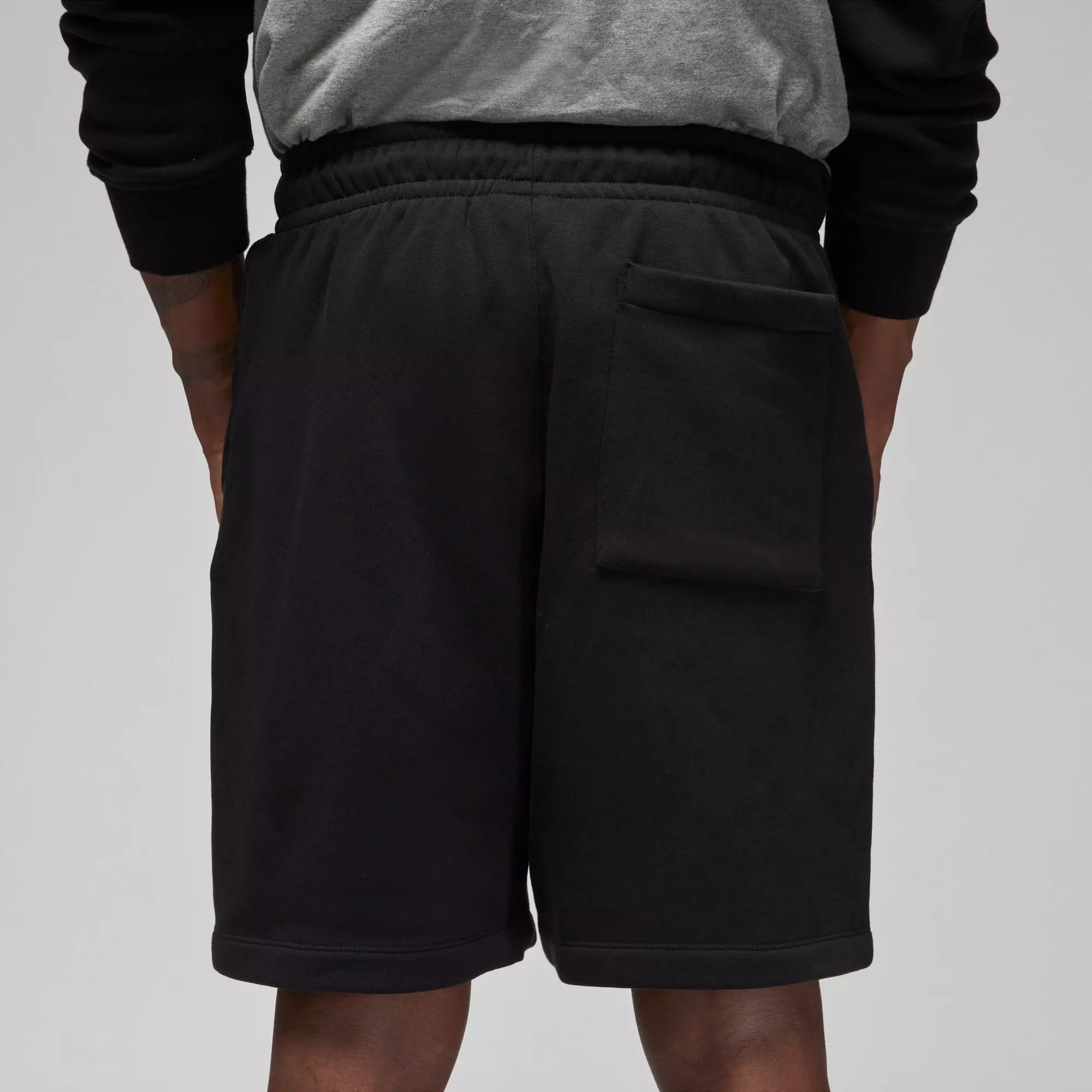 Jordan Men's Essentials Fleece Short-Black - BLACK/WHITE