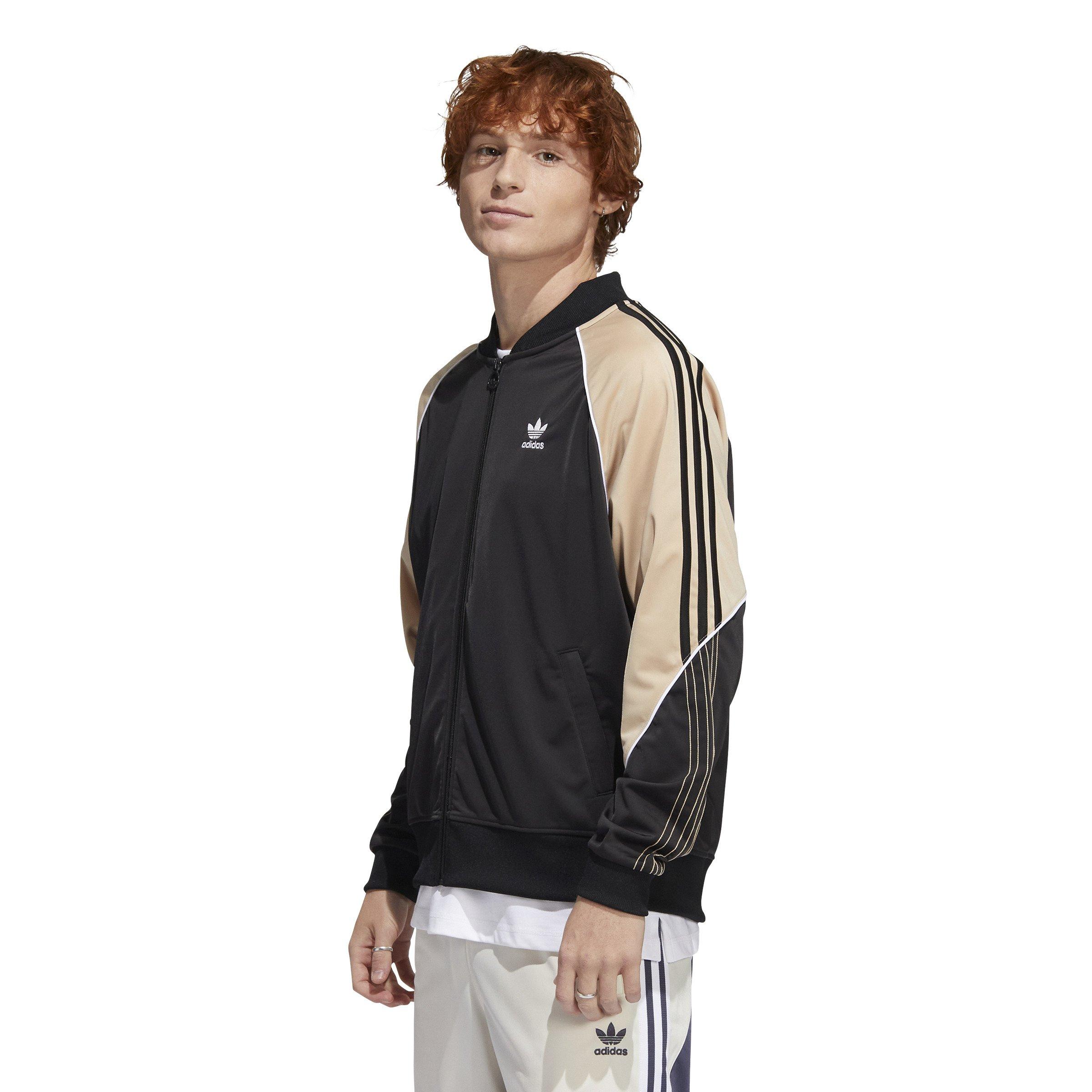 Adidas black sst outlet track jacket