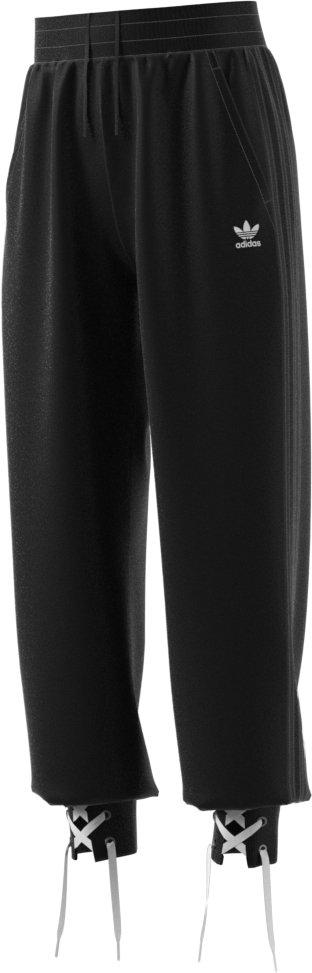 adidas Women\'s Always Original Laced Cuff Track Pants-Black/White - Hibbett  | City Gear