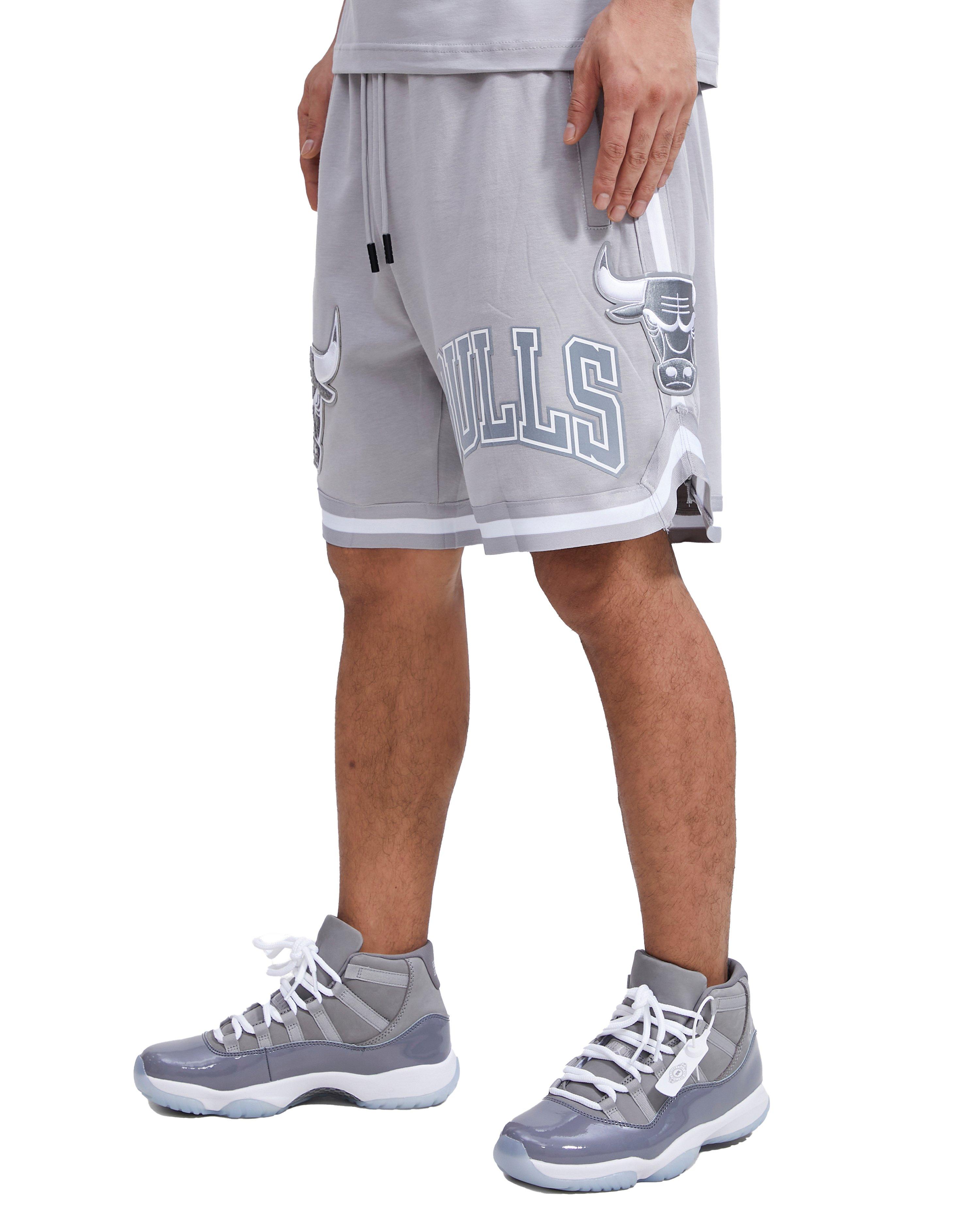 Chicago Bulls Cool Grey 11 Patch Shorts