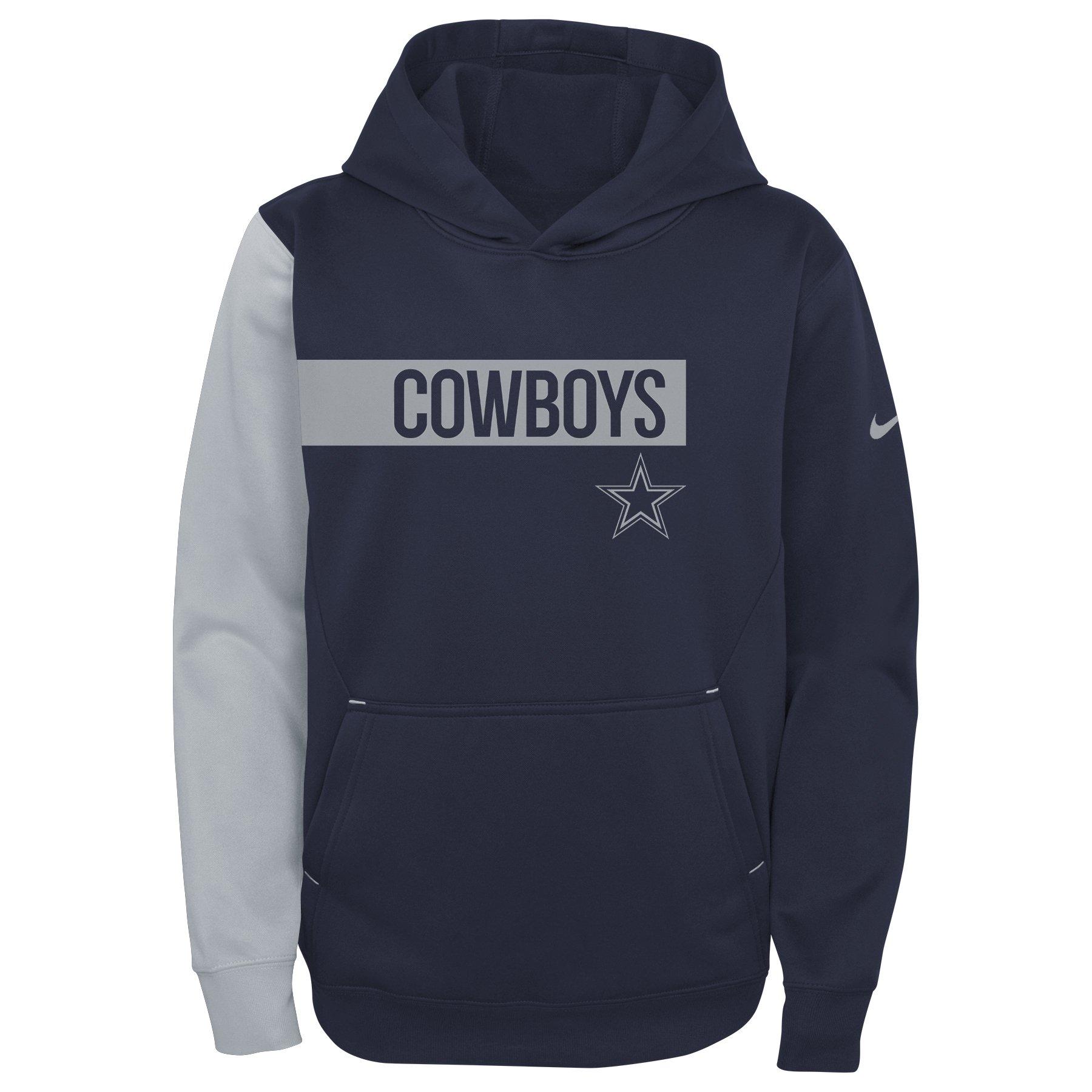 NIKE Fan Gear Dallas Cowboys Mens Nike Therma Pullover Hoodie - Hoodies