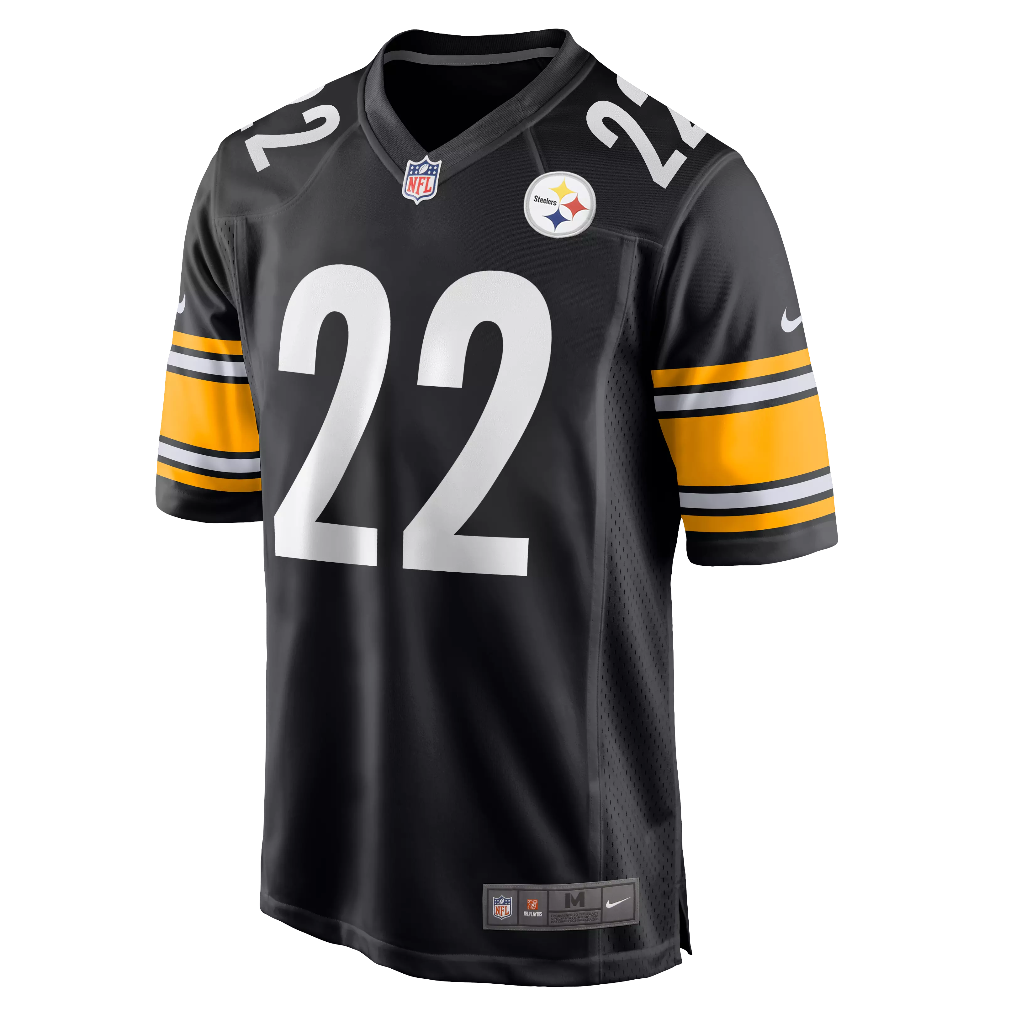 Nike Men's Pittsburgh Steelers Najee Harris Game Jersey - BLACK/YELLOW