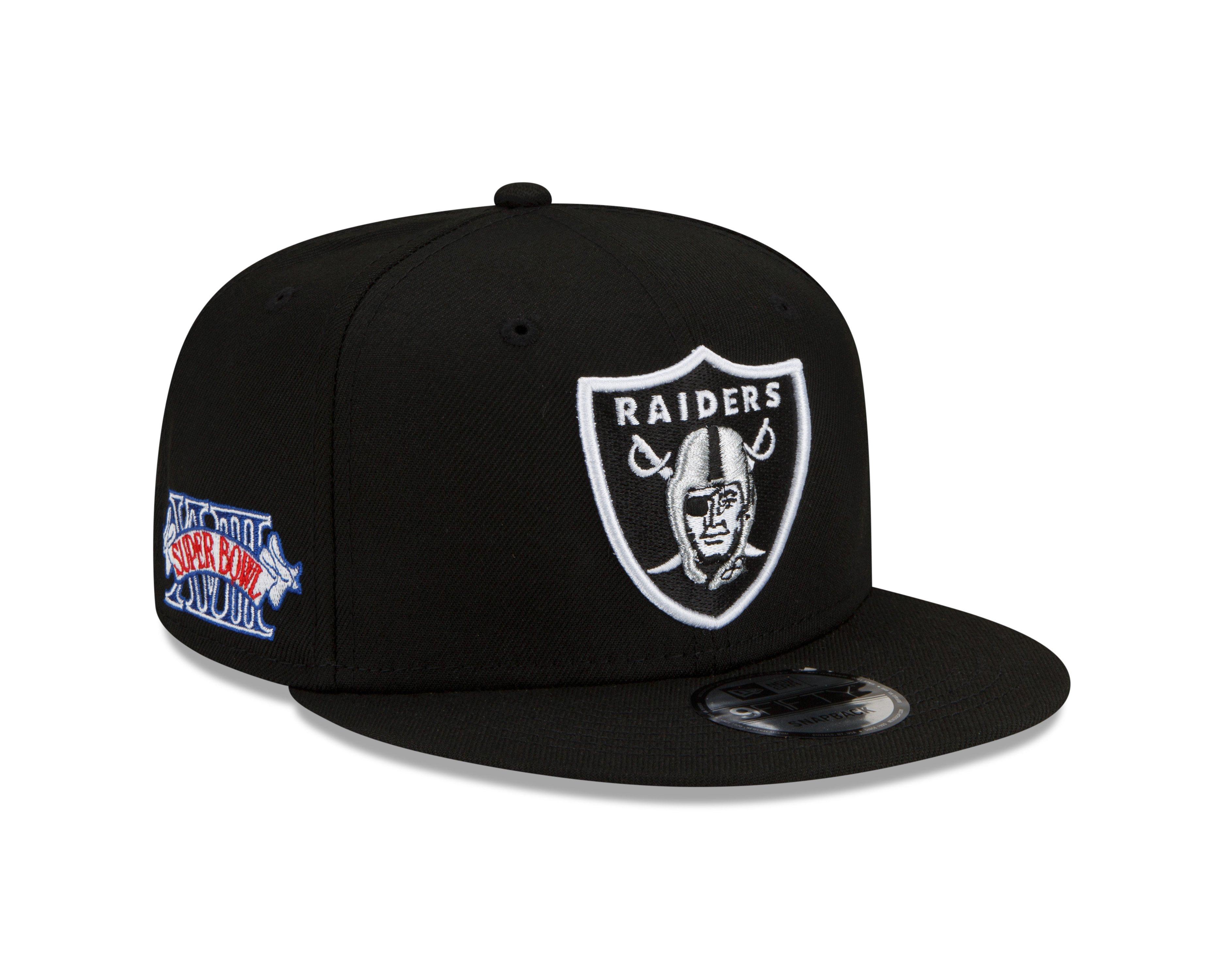 Las Vegas Raiders Snapback New Era 9Fifty Block Out Black Hat Cap