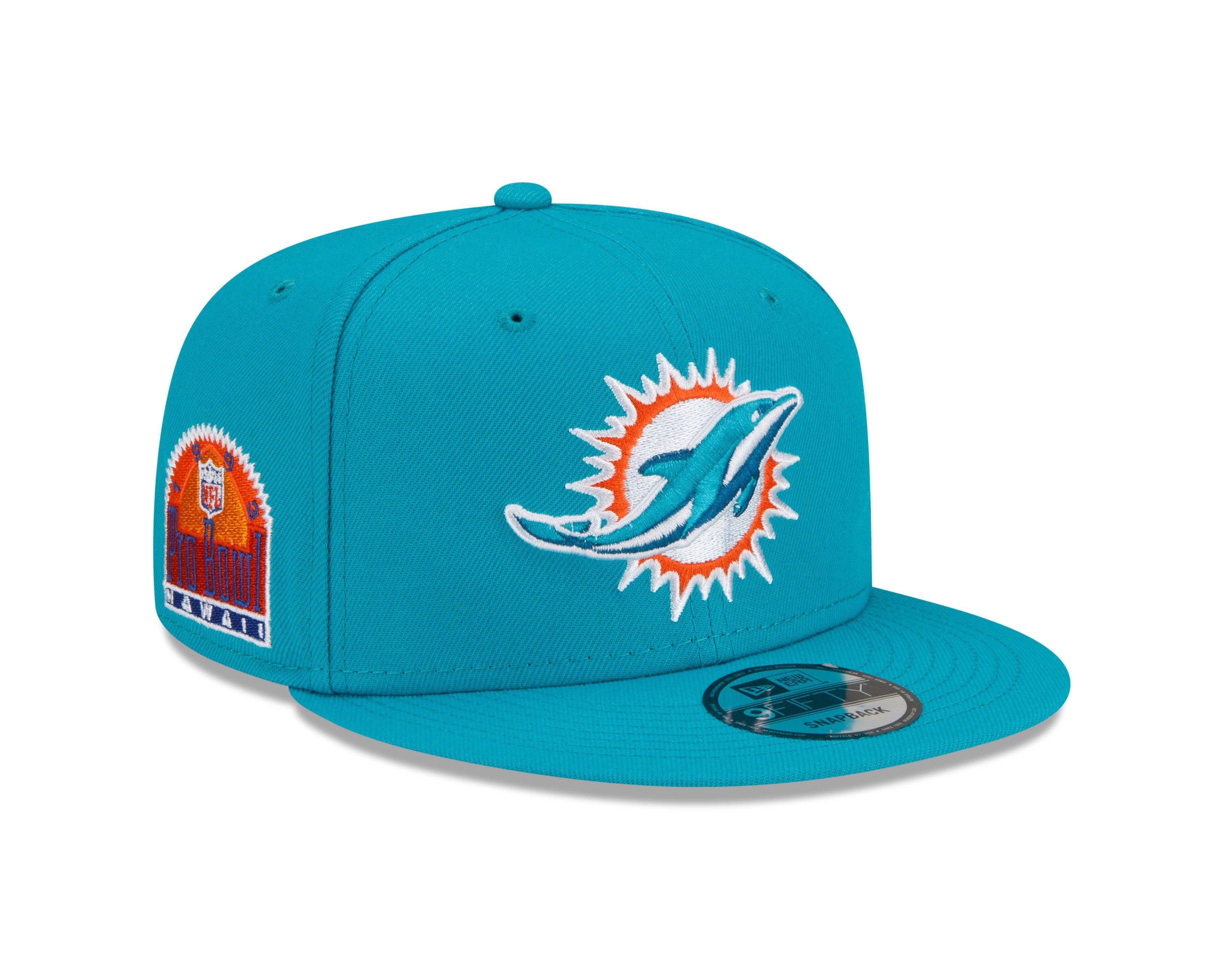 Pro Standard Aqua Miami Dolphins Logo Ii Snapback Hat In