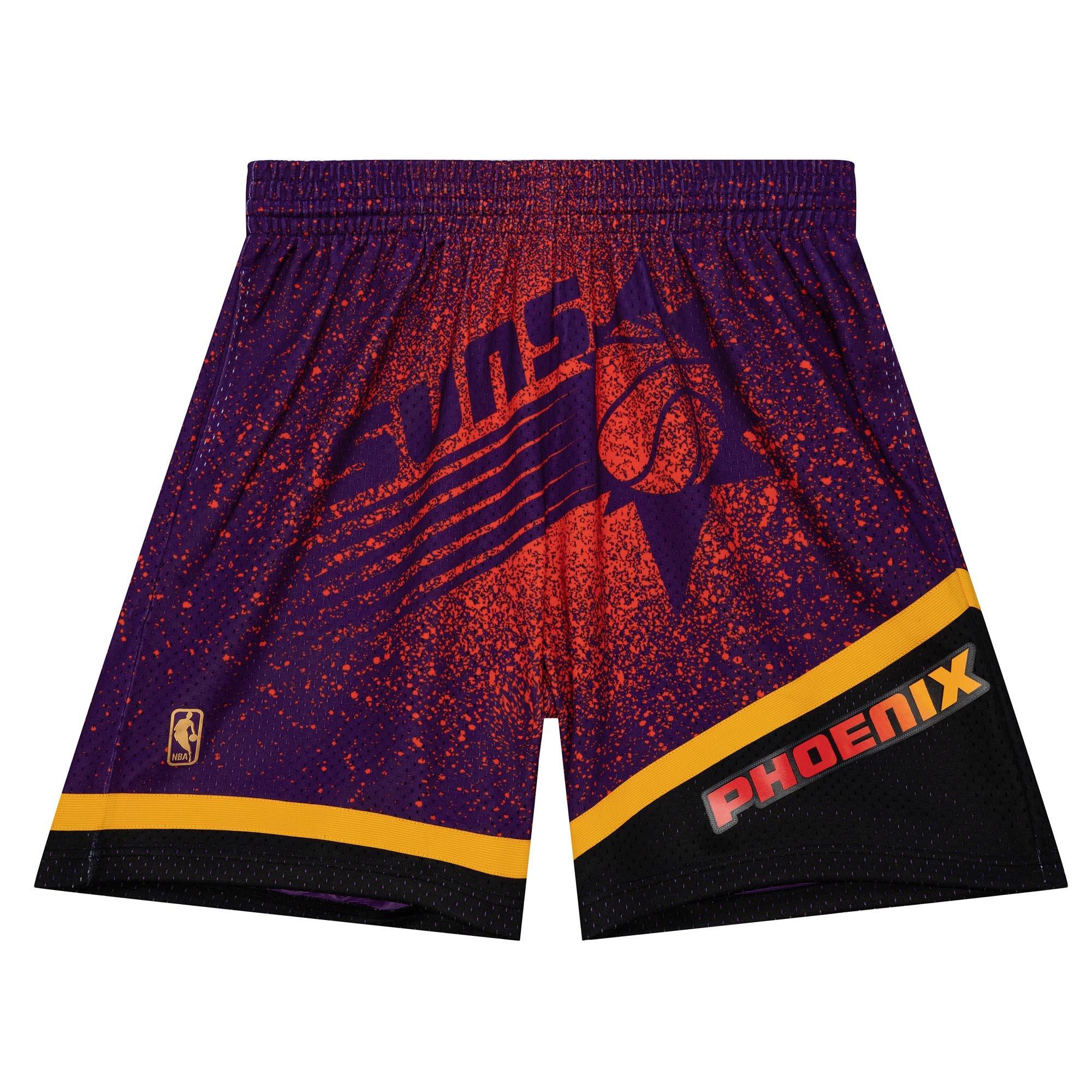Phoenix Suns NBA All Over Crew Sweatshirt By Mitchell & Ness - Mens